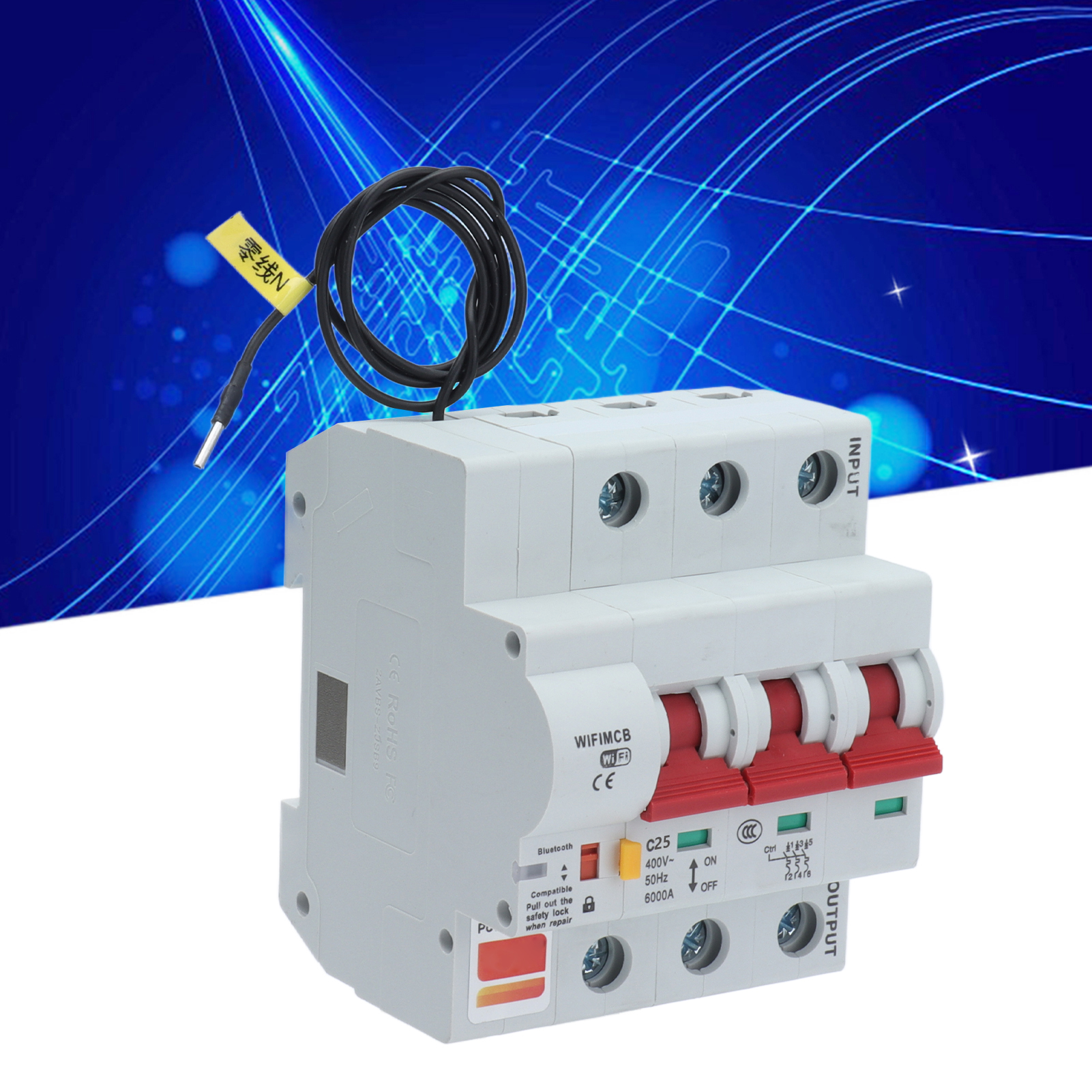 Intelligenter Dreipol-schalter Mit Fernbedienung, Wlan Und Bluetooth, 25-a-leistungsschalter