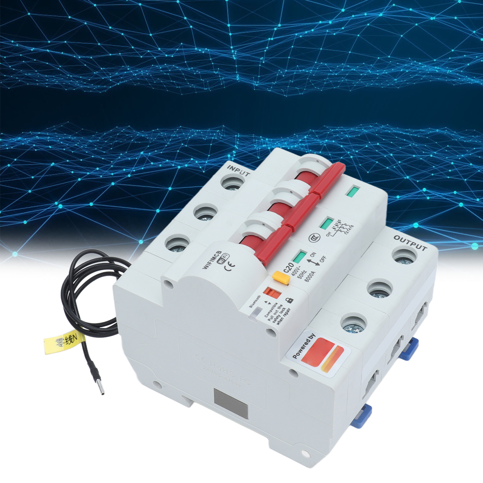 Dreipoliger Intelligenter Schalter Mit Fernbedienung, Wlan Und Bluetooth, 20-a-leistungsschalter
