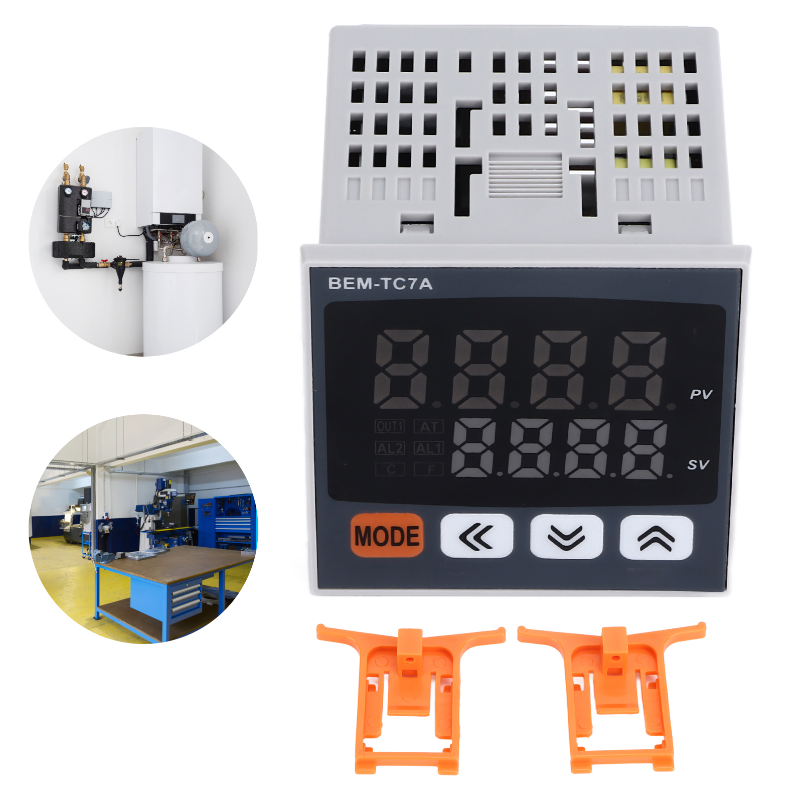 Berm® 7272 Mm Intelligenter Temperaturregler Mit Digitalanzeige, Pid-regelung Und Dual-ausgang