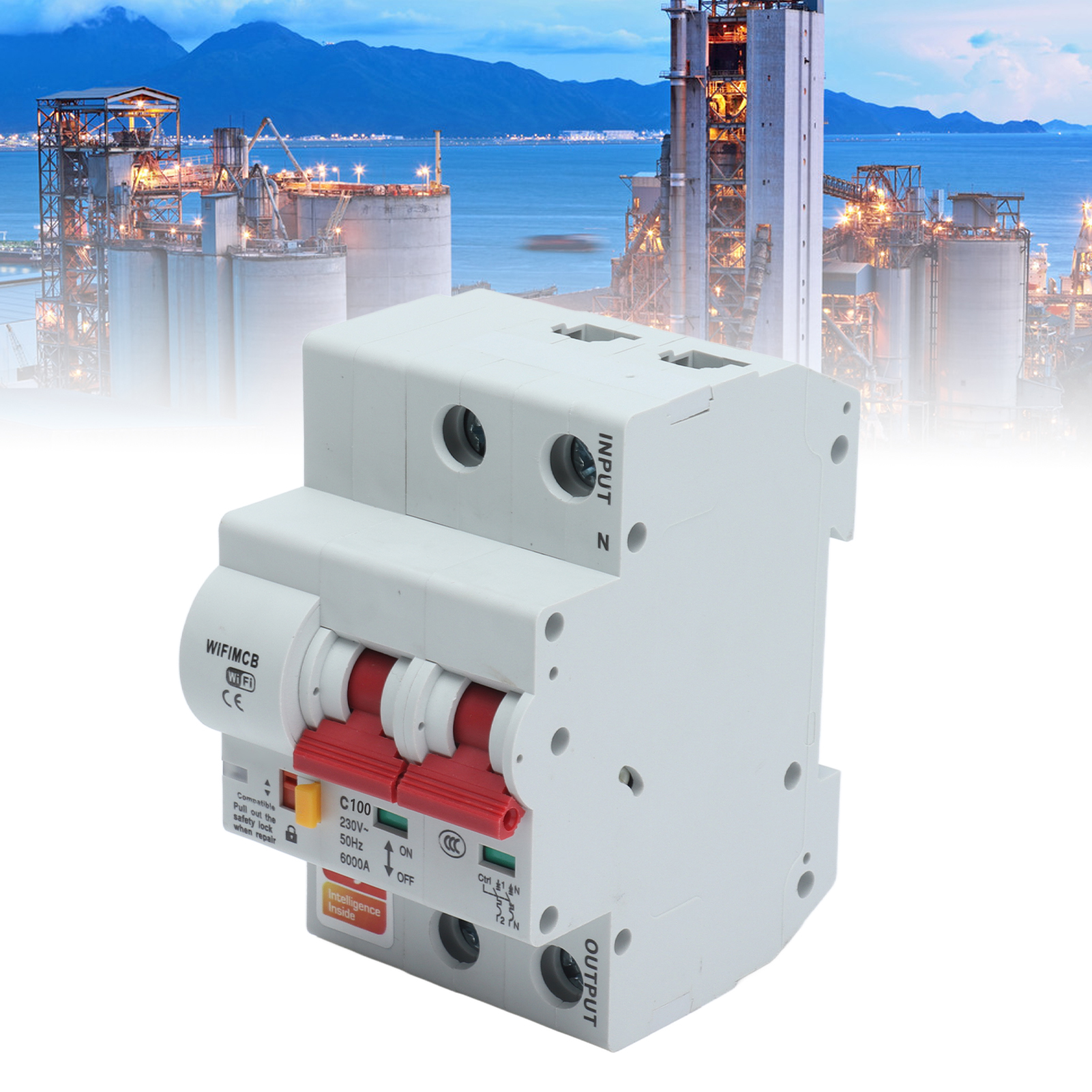 Intelligenter 2-poliger Schalter Mit Fernbedienung, Wlan Und Bluetooth, 100-a-leistungsschalter