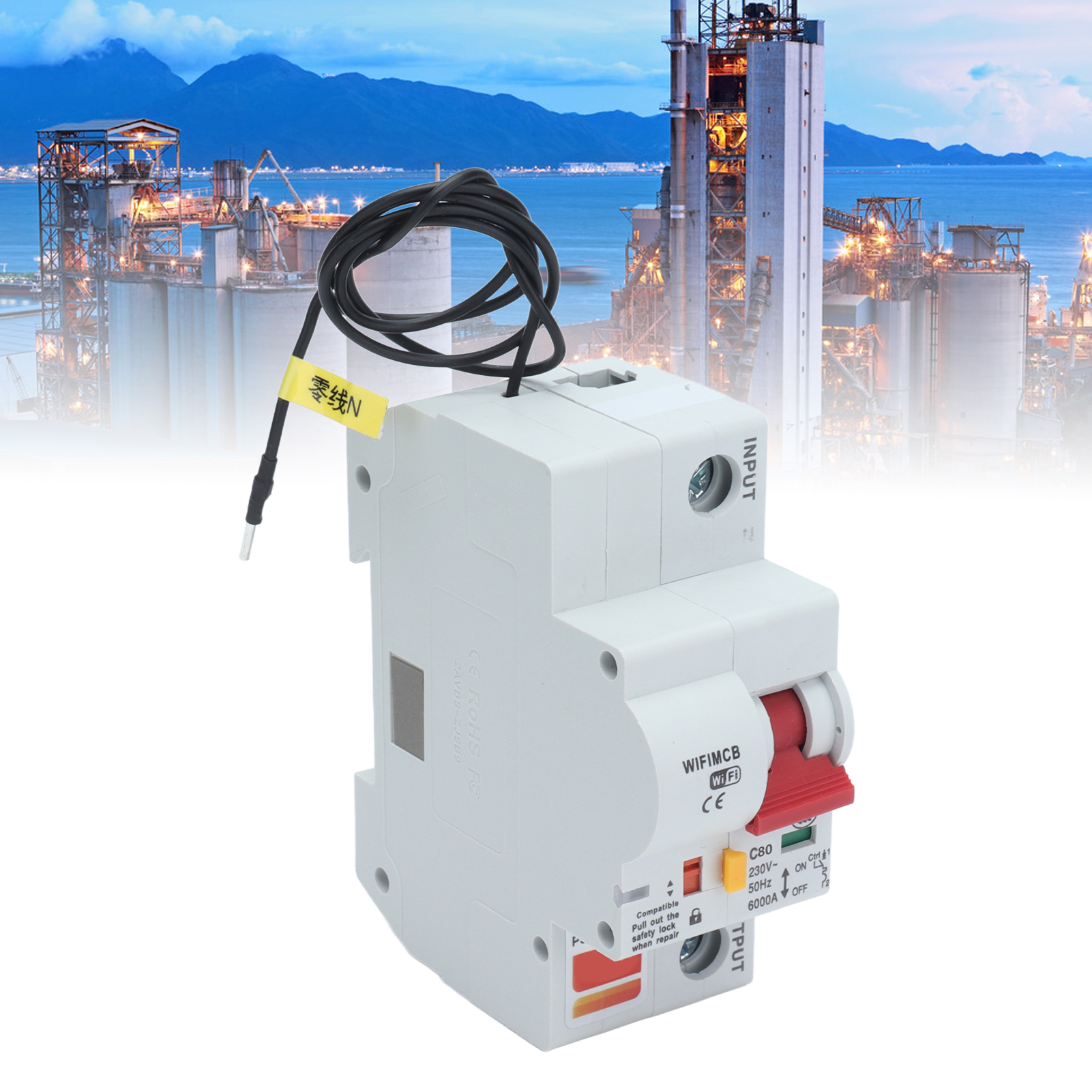 Intelligenter 1-poliger Schalter Mit Fernbedienung, Wlan Und Bluetooth, 80-a-leistungsschalter