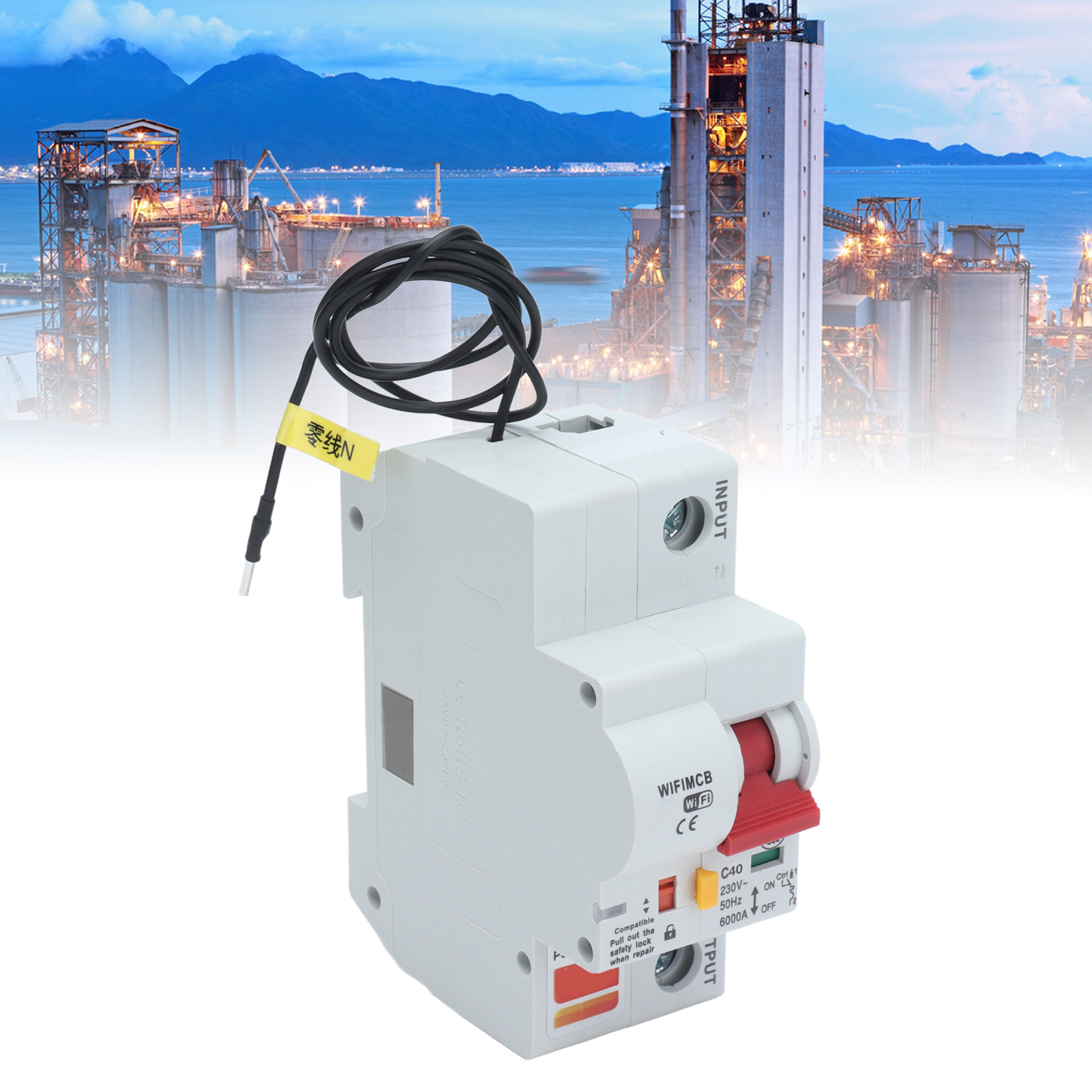 Intelligenter 1-poliger Schalter Mit Fernbedienung, Wlan Und Bluetooth, 40-a-leistungsschalter