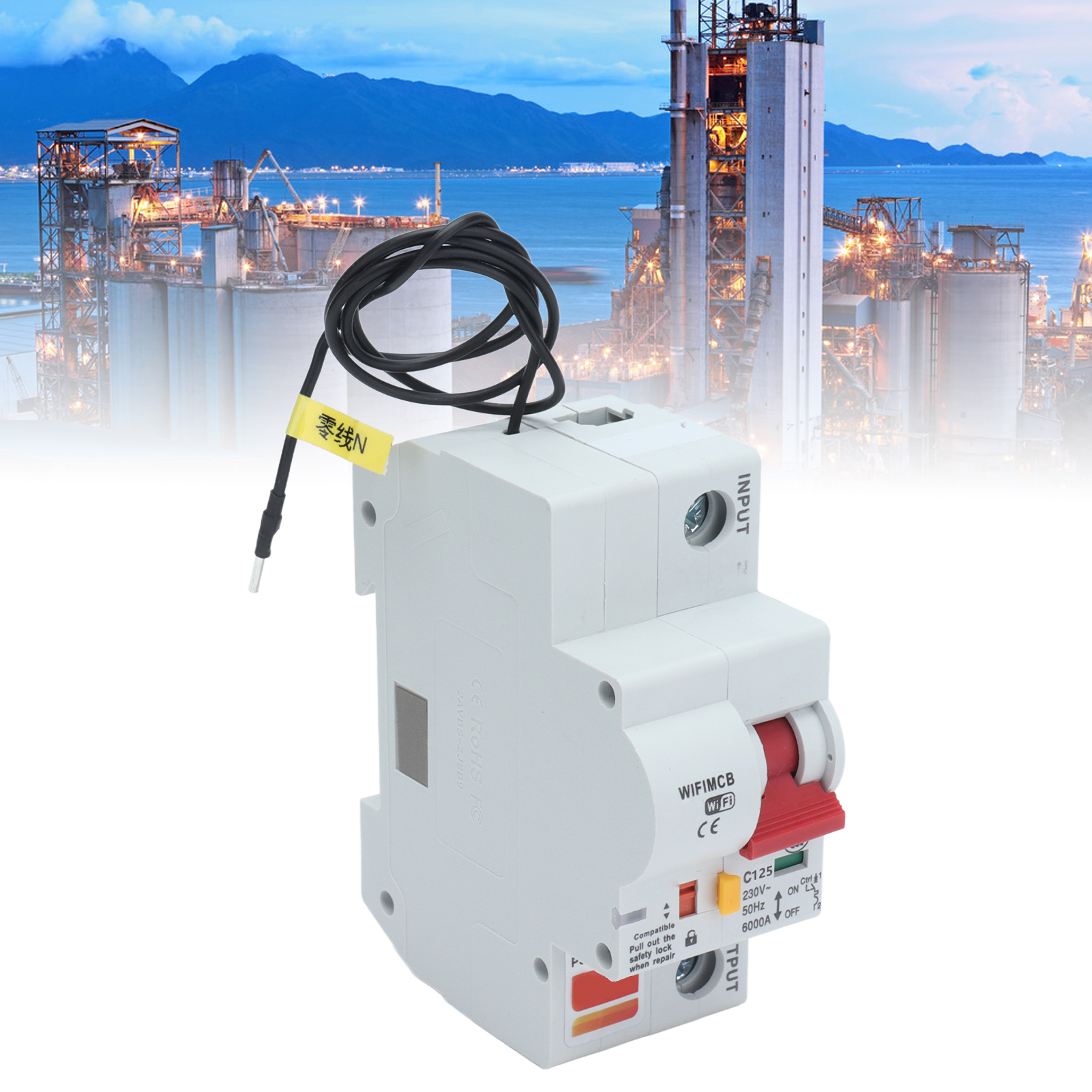 Intelligenter 1-poliger Schalter Mit Fernbedienung, Wlan Und Bluetooth, 125-a-leistungsschalter