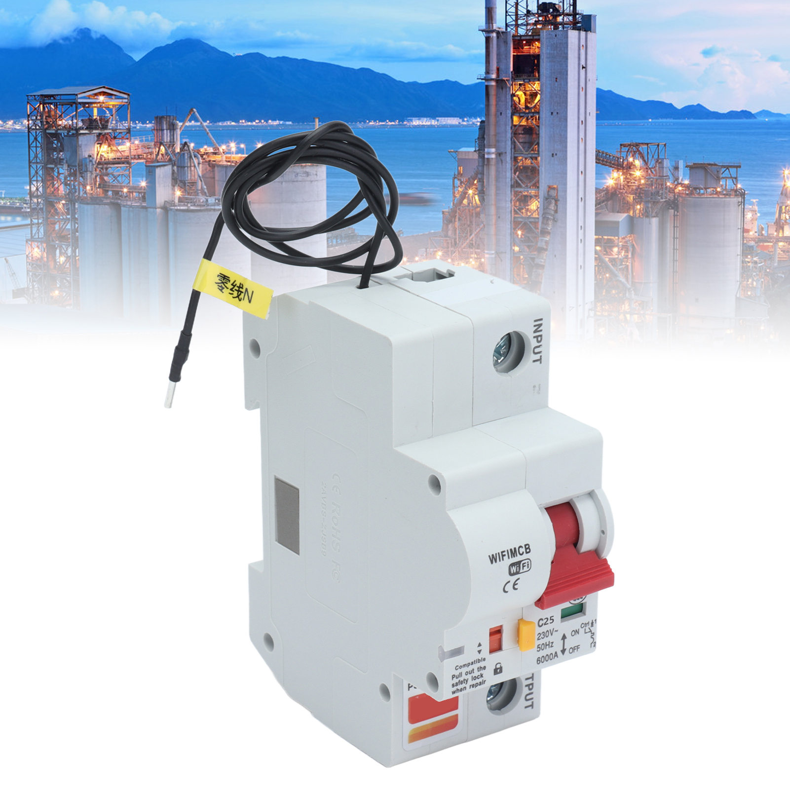 Intelligenter 1-poliger Schalter Mit Fernbedienung, Wlan Und Bluetooth, 25-a-leistungsschalter