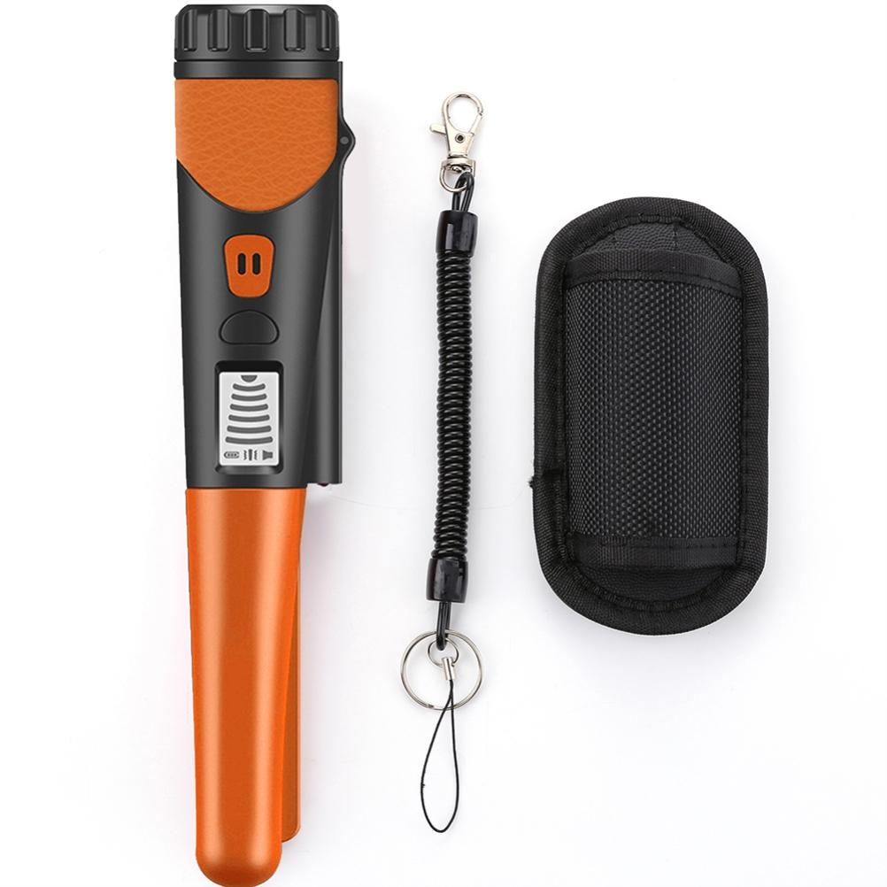 Tragbarer Metalldetektor Mit Vibrationsalarm, Präziser Metallortungsgerät, Geeignet Für Erwachsene Und Kinder Zur Erkundung Der Natur, Orange.