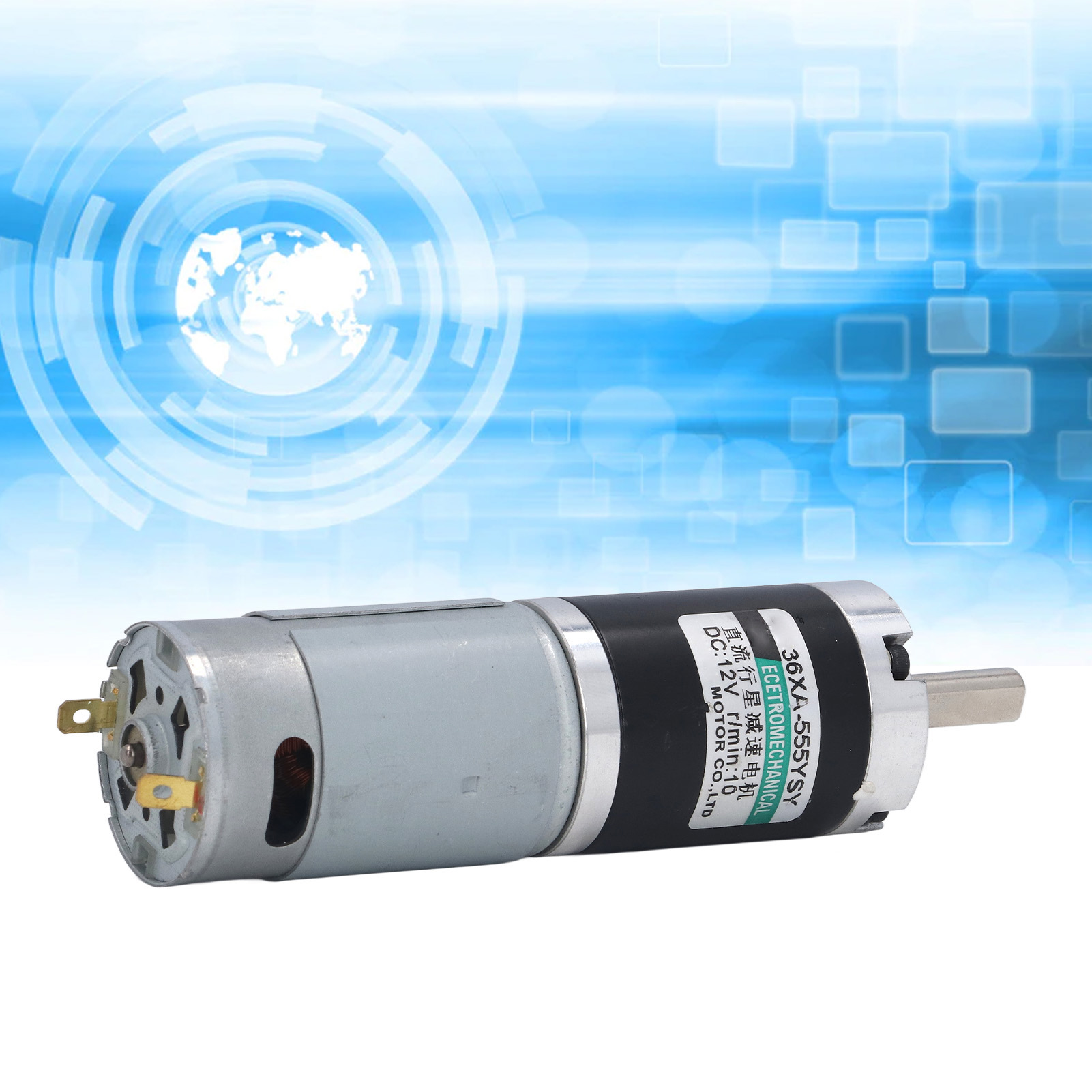 12v 15w Planetengetriebemotor, Drehzahlvariabler Gleichstrom-mikromotor (vorwärts Und Rückwärts), 10 U/min