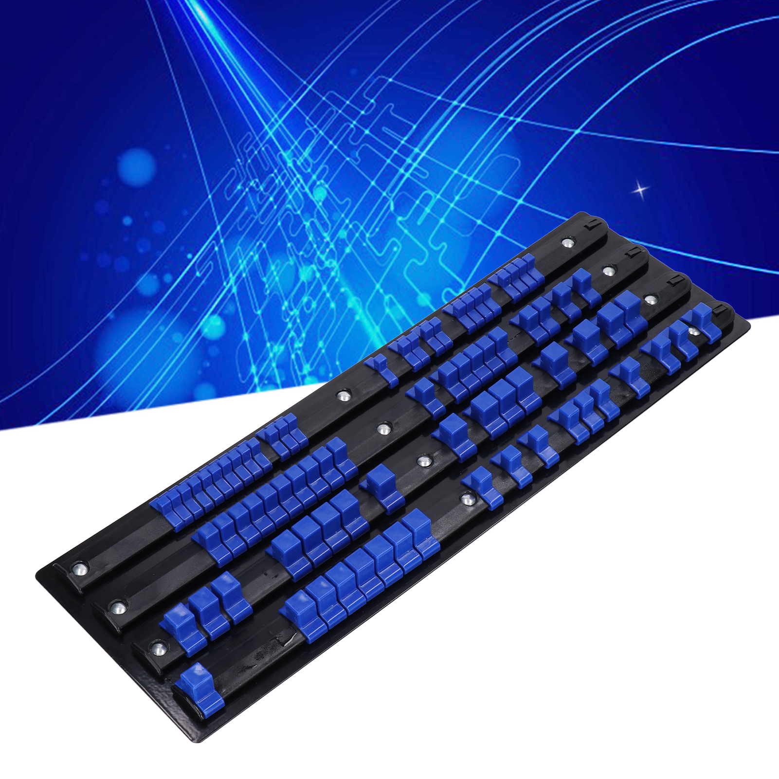 Robuster 80-teiliger Steckschlüssel-organizer, Multifunktionales Aufbewahrungsregal Für 1/4", 3/8" Und 1/2" Steckschlüssel