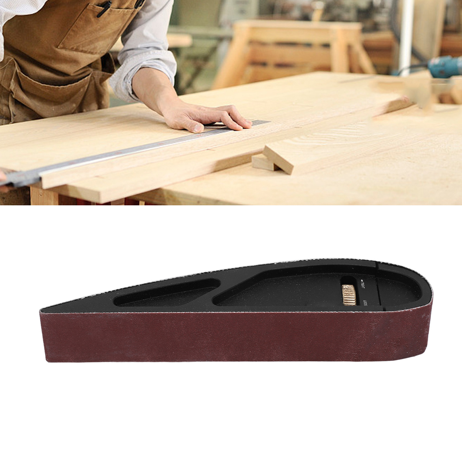Tragbarer Und Verstellbarer Handschleifer/polierer Mit Schleifpad Für Holzbearbeitung, Rahmenwerkzeug, Schleifpapierhalter