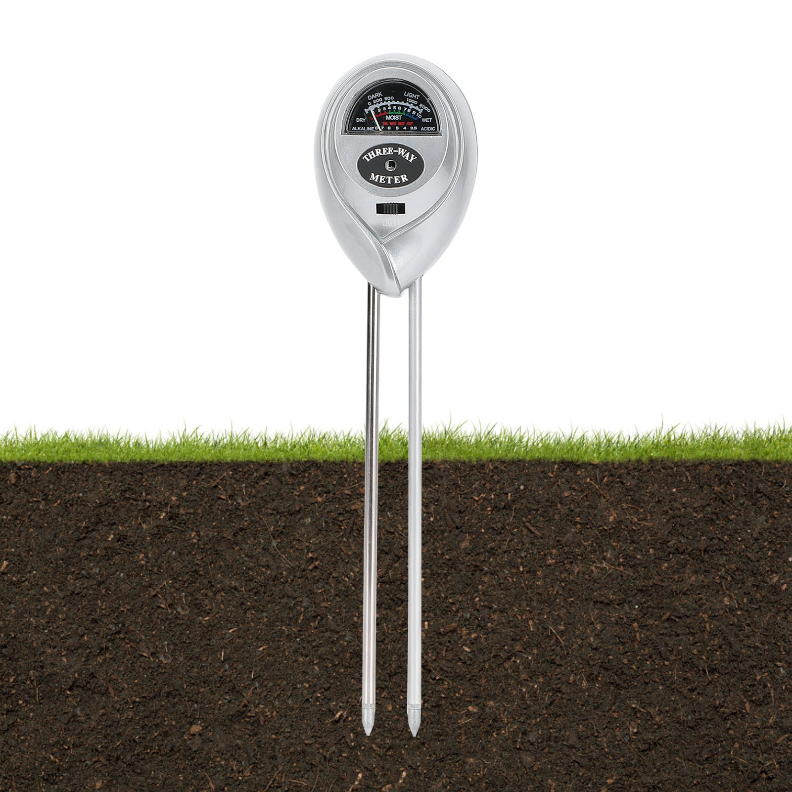 3-in-1 Silber-bodentester