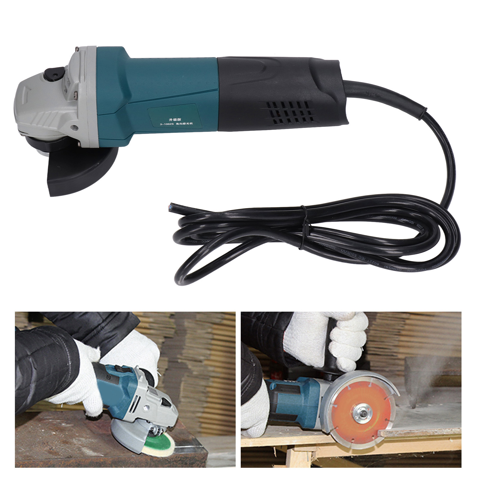 220-v-winkelschleifer 3-1002s, Poliermaschine Für 100-mm-schleifmaschinen (4 Zoll), Trennmaschinen, Wandnutfräser, 1200 W