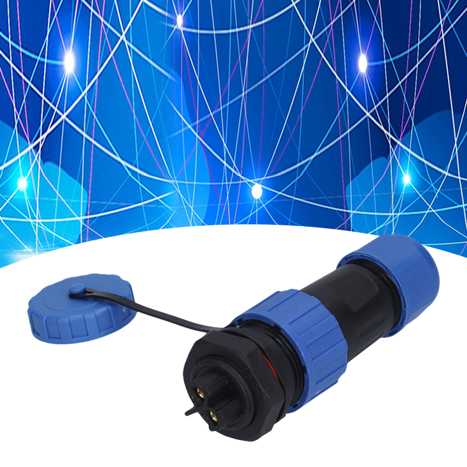 Lp20 Lötfreier Mehradriger Stecker Und Buchse, Lötfreie Mutternausführung, Ip68 Wasserdichter Luftfahrtstecker Und -buchse, 250 V, Φ6-12 Mm², 2 Leiter.