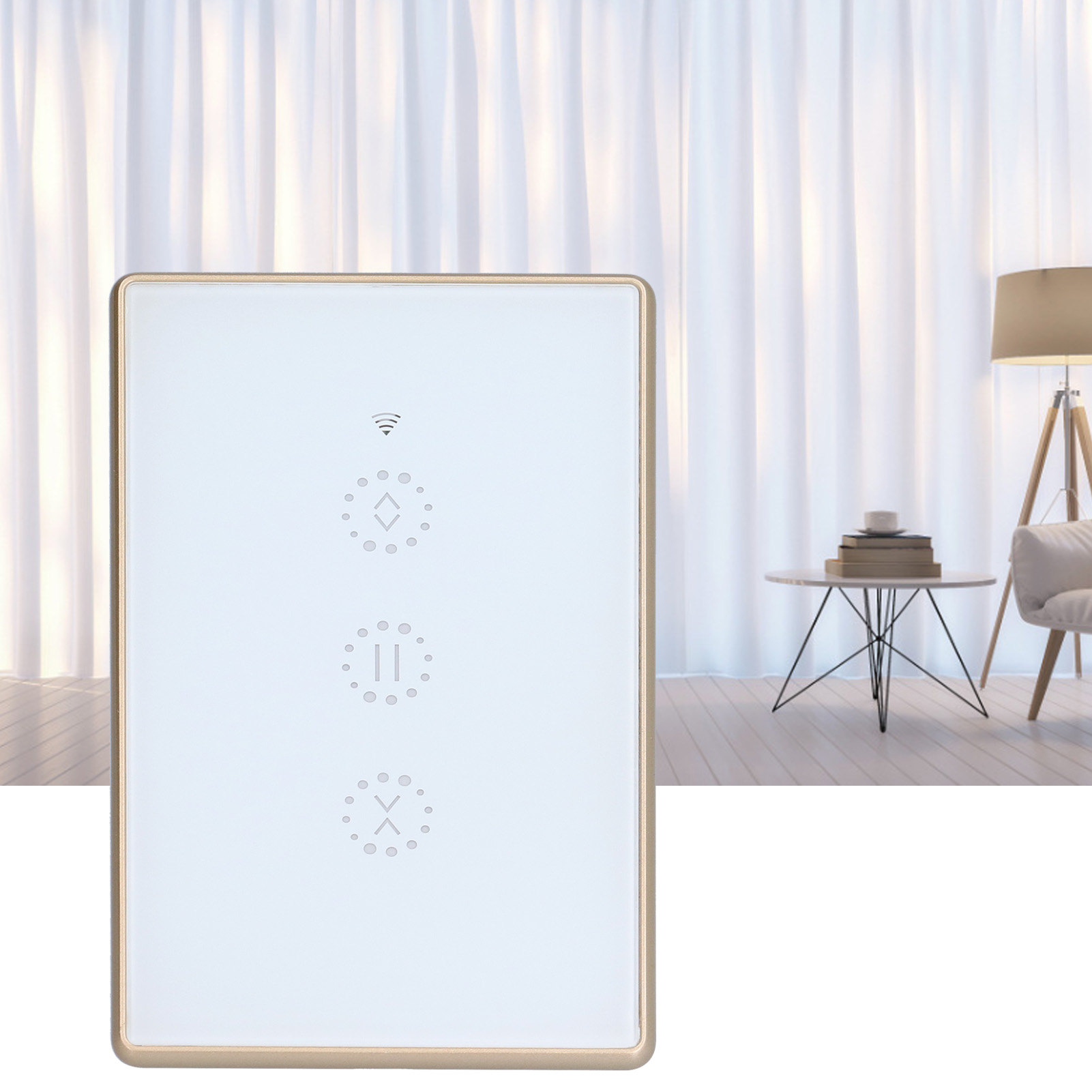 Standardmäßiger Intelligenter Dimmerschalter, Wlan-fähiger Intelligenter Vorhangschalter, Fernbedienung, 95–250 V