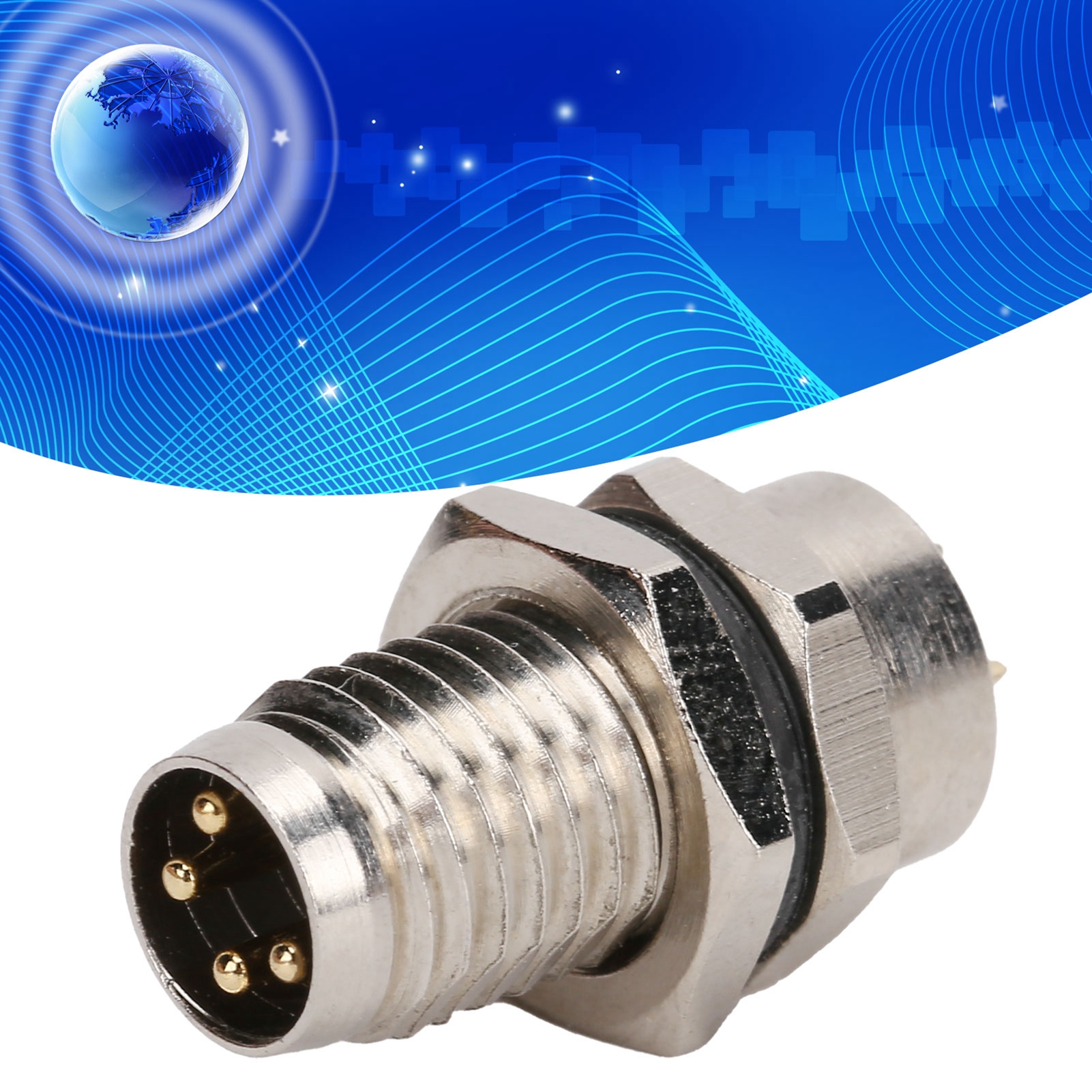 M8-f-p4-rückstiftstecker Für Wasserdichte M8-steckverbinder