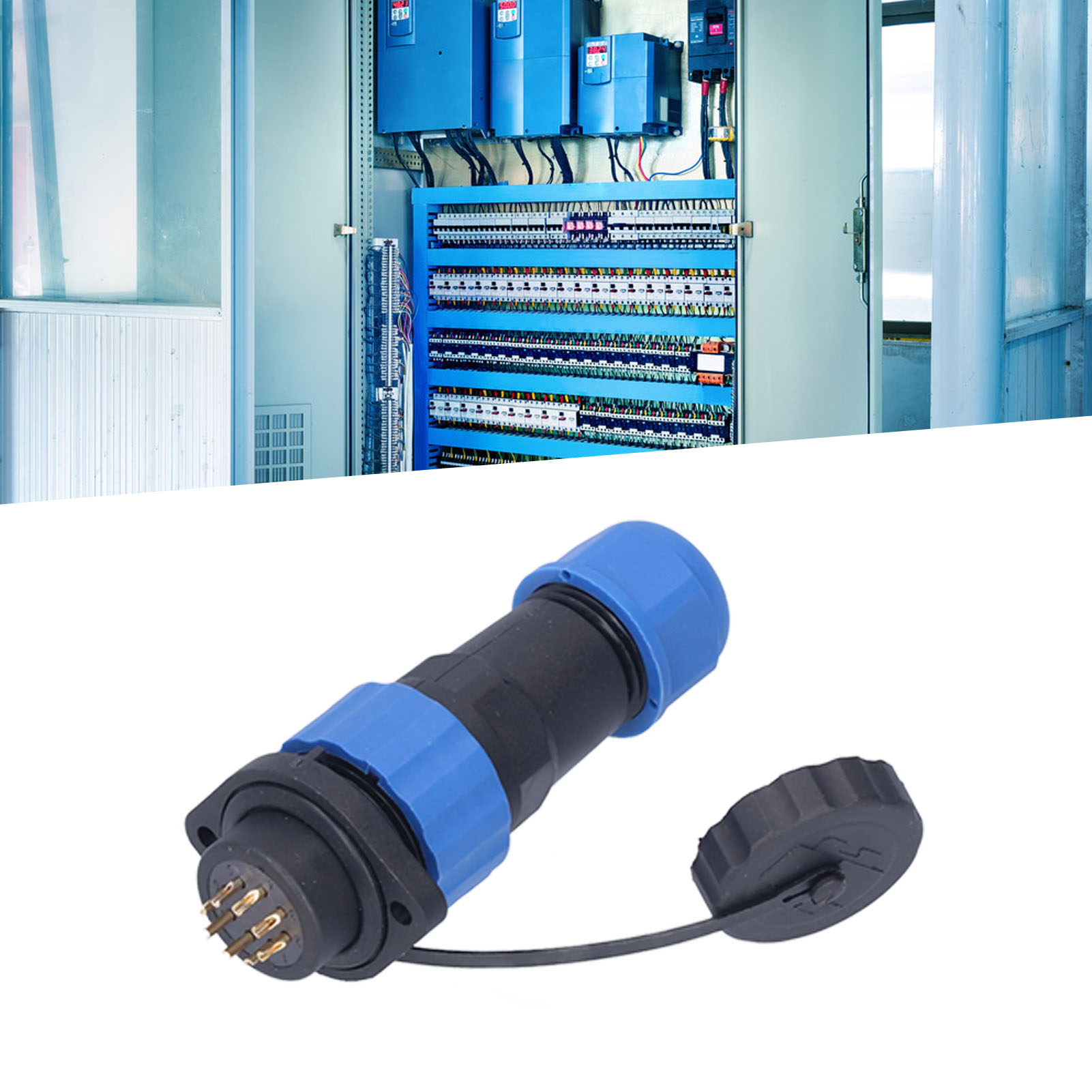 Sp20 Flansch-wasserdichter Luftfahrtstecker, Ip68 Stecker/buchse, 250 V, 8 Pins
