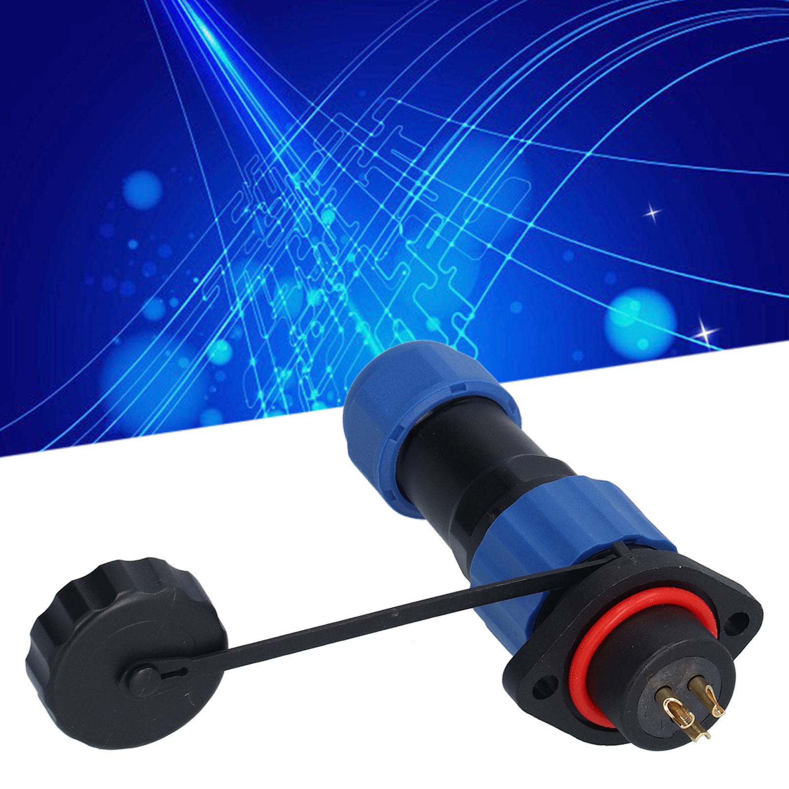 Sp16 Flansch-wasserdichtstecker Für Die Luftfahrt, Ip68 Stecker/buchse, 3-poliger Flansch-wasserdichtstecker