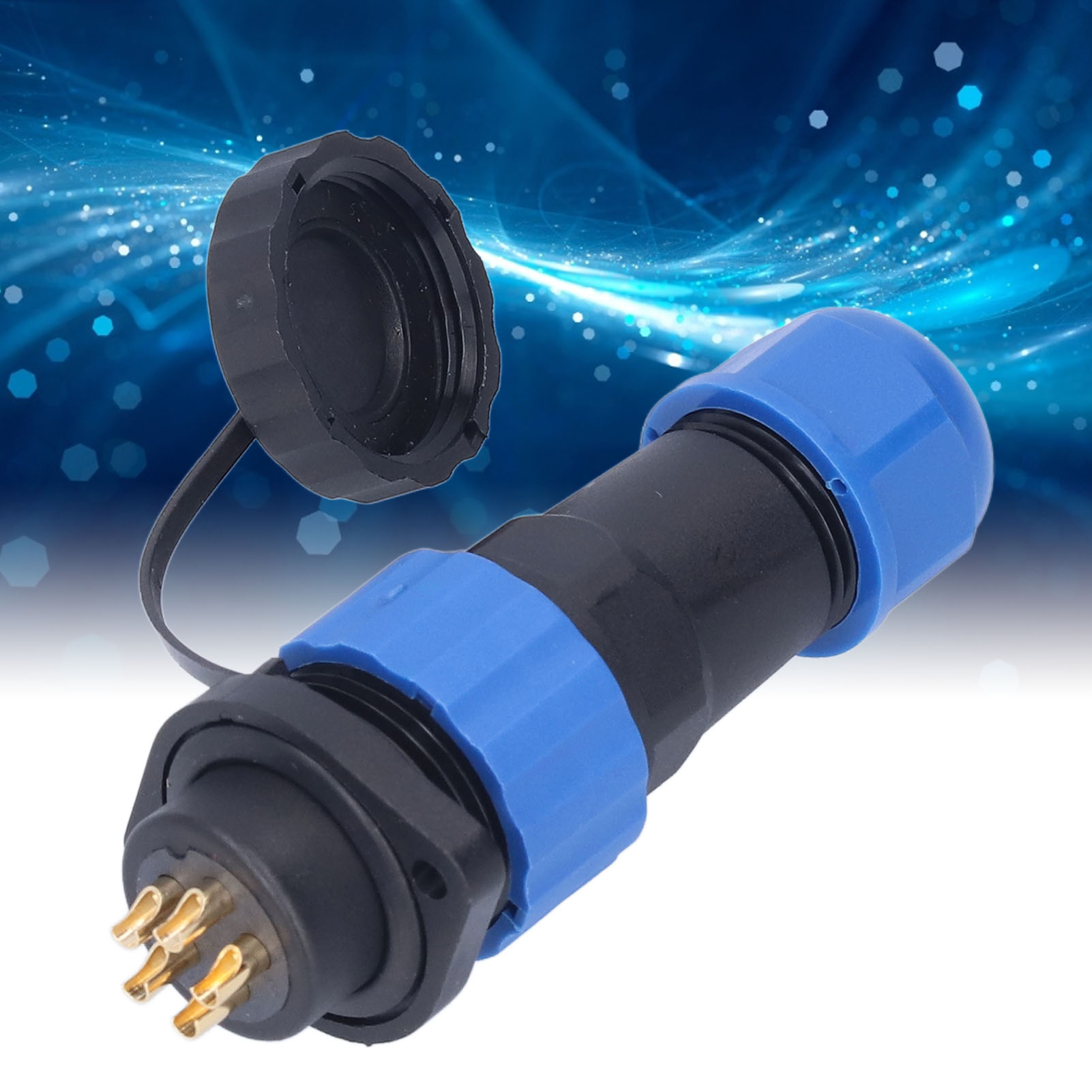Sp20 Flansch-wasserdichtstecker Für Die Luftfahrt, Ip68 Stecker/buchse, 380 V Flansch-wasserdichtstecker, 5 Pins