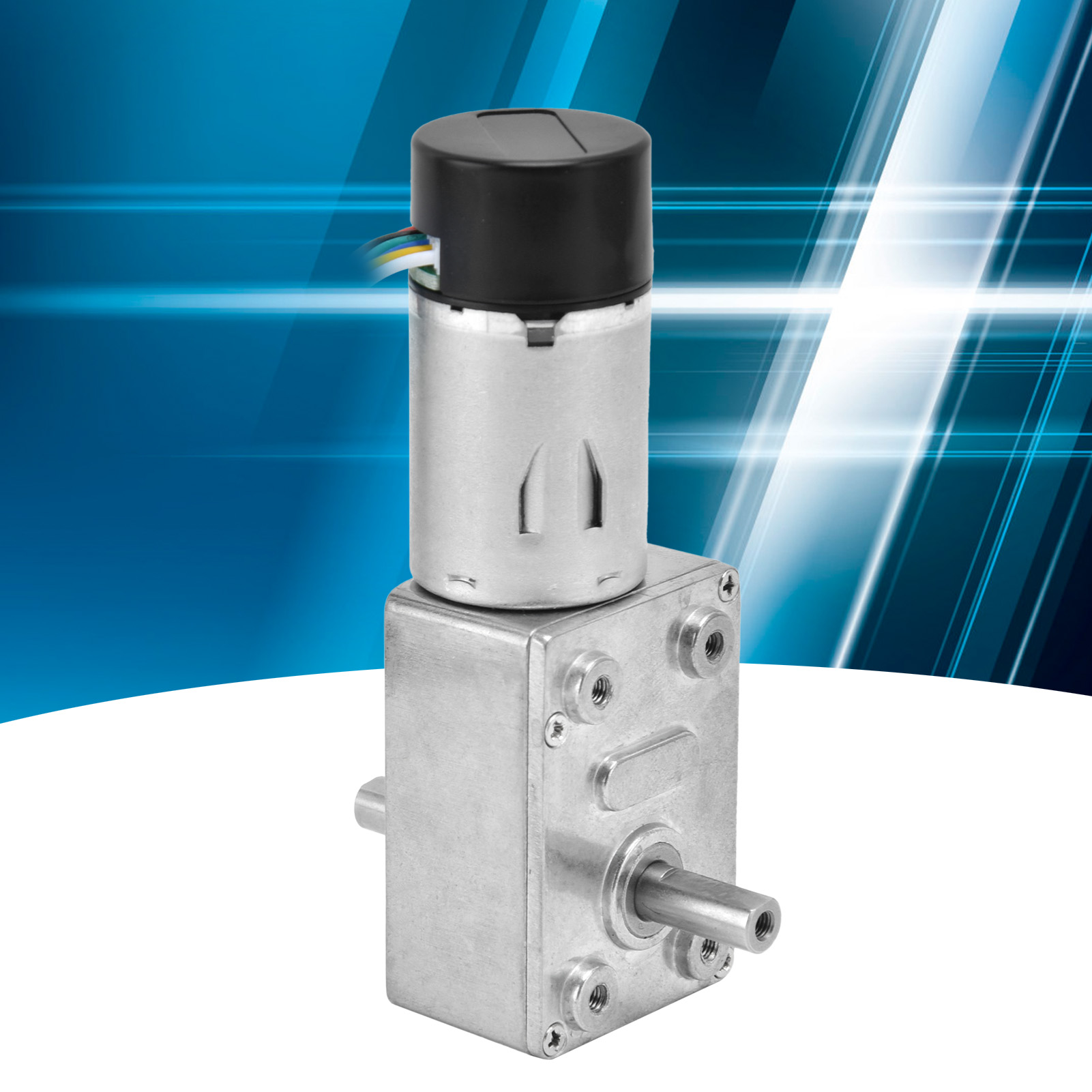 Jgy-370 Encoder-getriebemotor, Langsam Laufender Schneckengetriebemotor, Motor Mit Zwei Abtriebswellen, 15 Mm Wellenlänge, 6 V Dc, 40 U/min