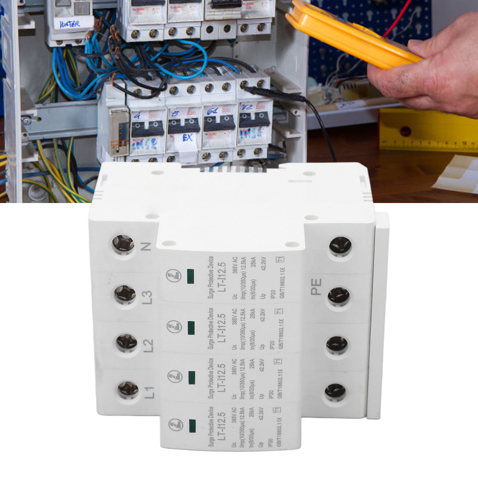 Lt-i12.5 385v Ac 12,5ka-25ka/4p Überspannungsableiter Klasse T1