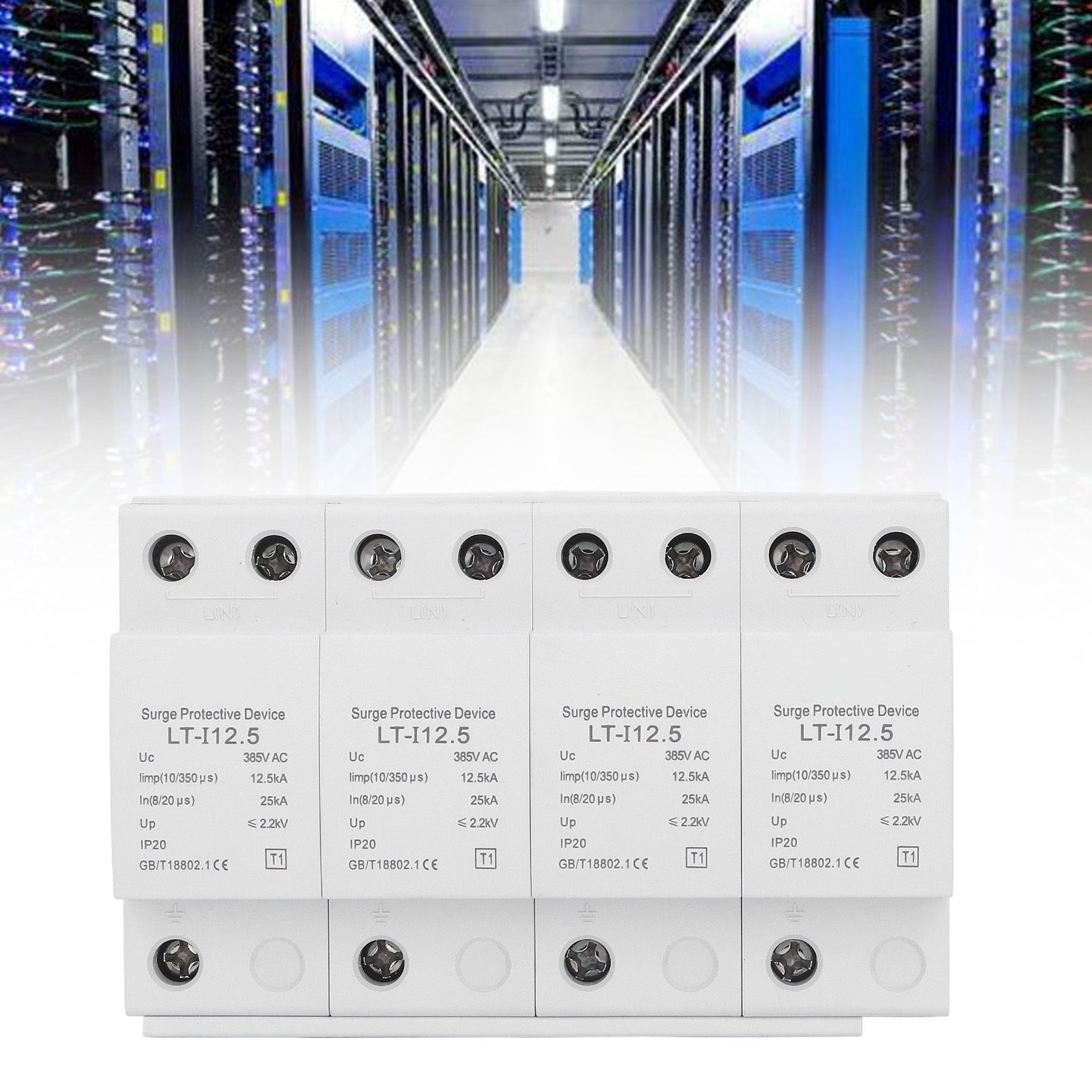 Lt-i12.5 Ac385v 12,5 Ka-25 Ka/4p Überspannungsableiter Klasse T1