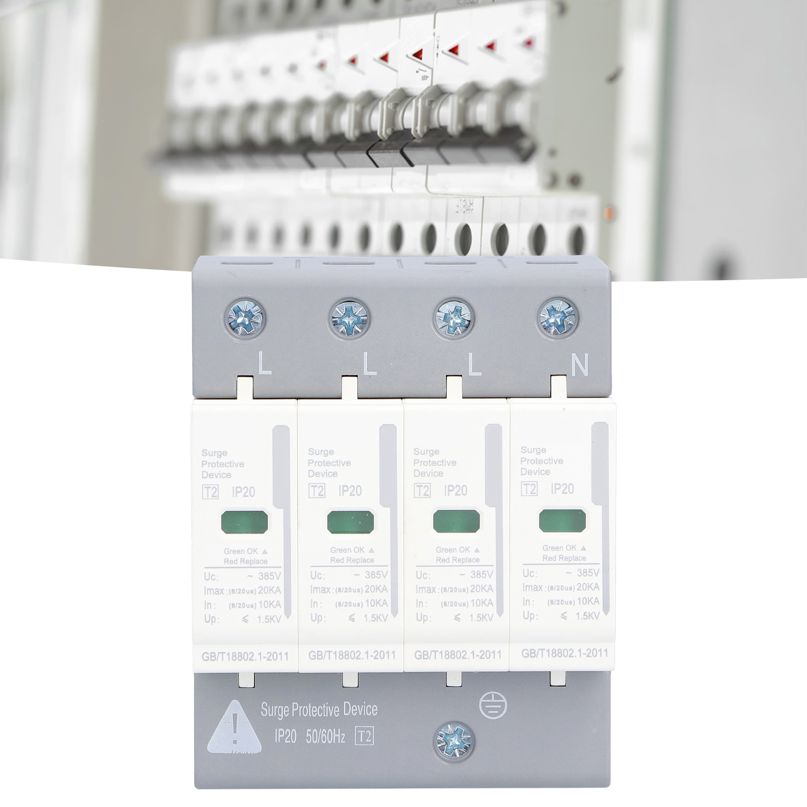 Berm® Bem-ly20 4p20ka Überspannungsschutzgerät Spd, Sekundärer Überspannungsschutz 220 V/380 V