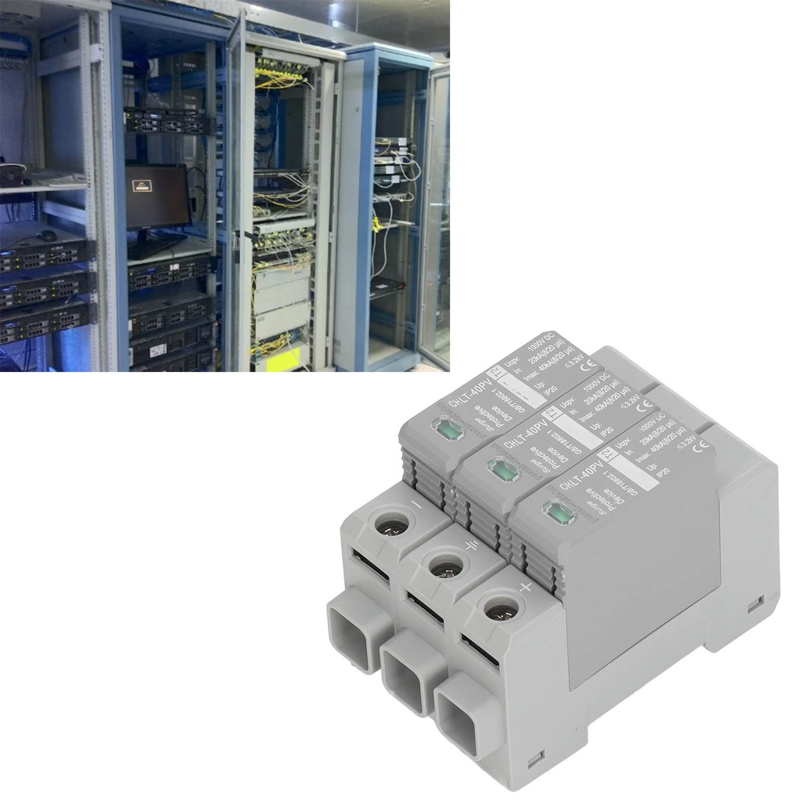 Chlt-40pv Dc-photovoltaik-überspannungsschutz 1000 V 20 Ka-40 Ka/3p