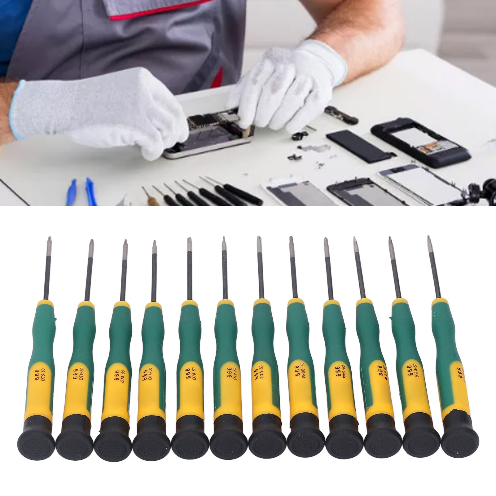 Bst-666 12-teiliges Schraubendreher-set, Demontagewerkzeug, Reparaturwerkzeug-set