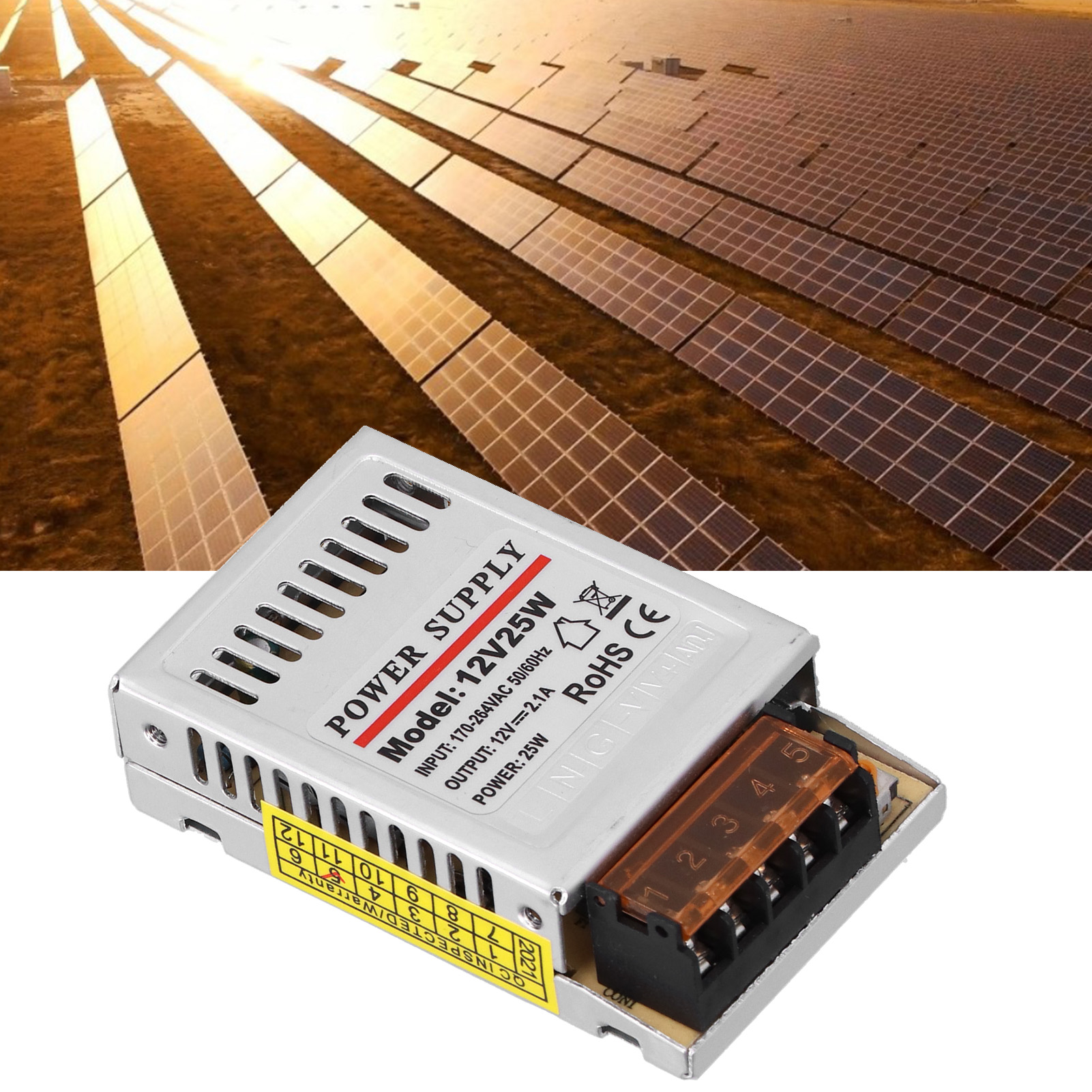 Yy-25-12 Kompaktes 12v 25w 2,1a Netzteil Für Sicherheitsüberwachungs-leuchtkästen Schaltnetzteil-steuertransformator Für Leds