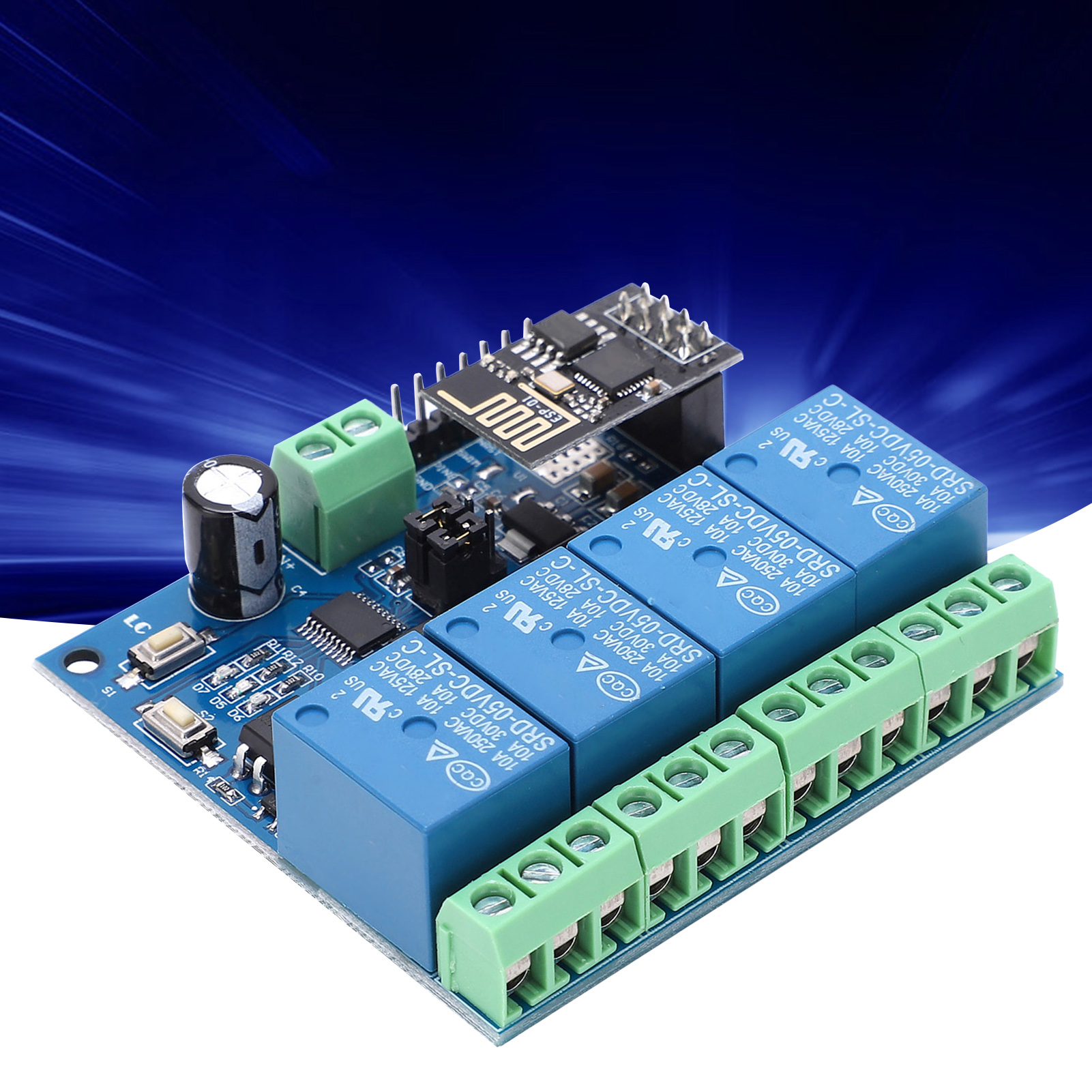 Esp8266 5v Vierwege-wlan-relais Für Smart Home Iot, Android-mobil-app Und Fernbedienung