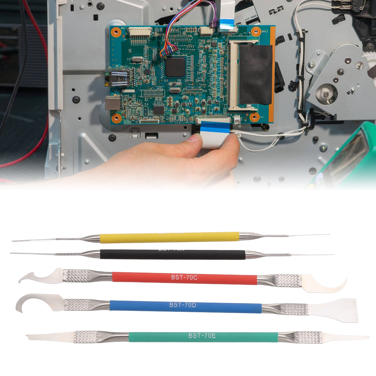 Best/best Bst-70 Pcb Motherboard Chip Reparaturset, Hebelwerkzeugset, Fünf-in-eins Motherboard Chip Schaberset (5-teilig)