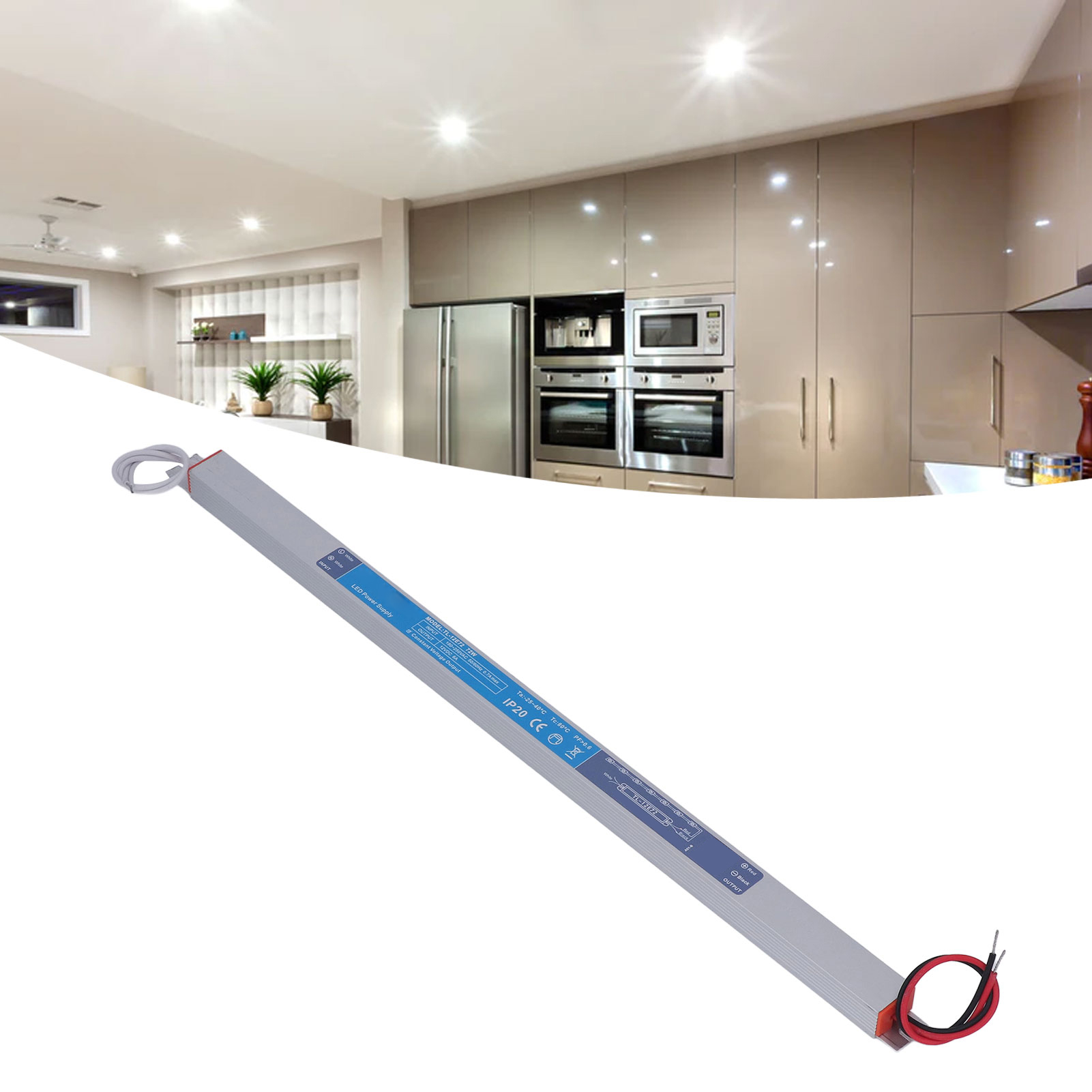 180–250 V Wechselstrom, 72 W, Ultradünnes Led-schaltnetzteil Für Innenbeleuchtungskästen, Konstantspannung 12 V