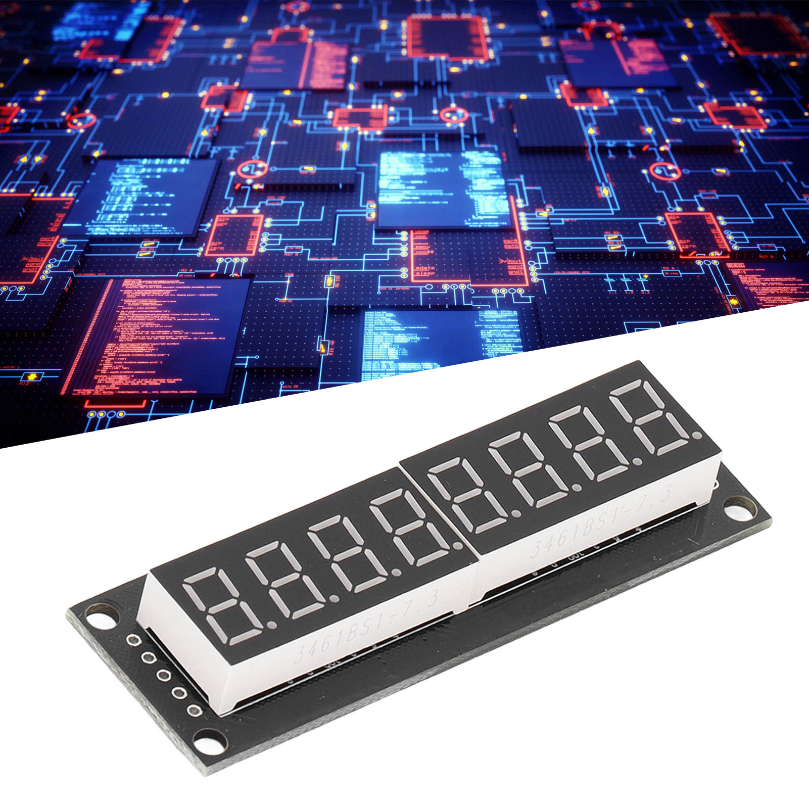 0,36-zoll-segment-led-anzeige, 8-stellige Led-röhre, Steuermodul 74hc595, Digitalanzeigemodul, Rote Anzeige