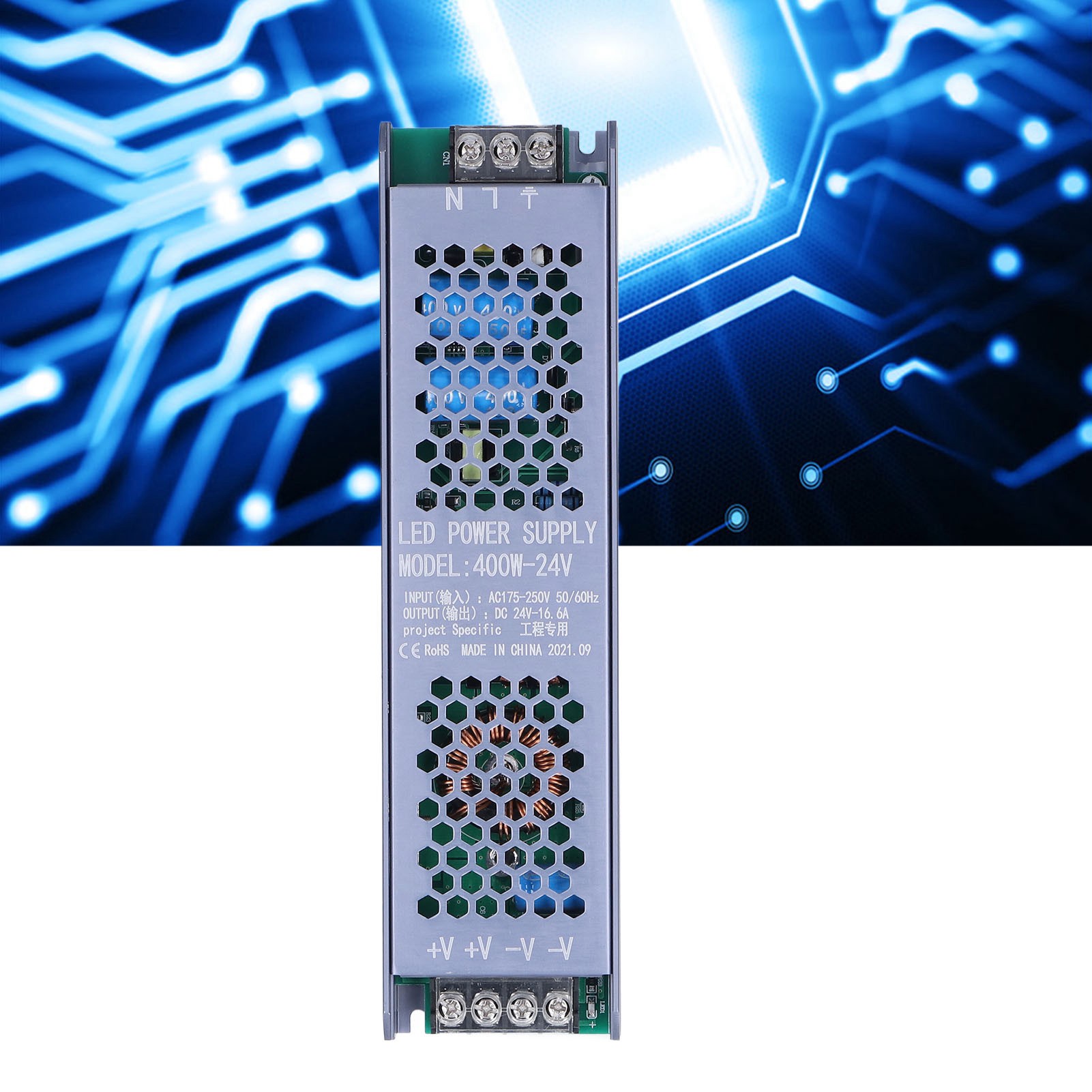 400-w-magnetschaltnetzteil Mit Schwarzer Magnetleiste Für Magnetbeleuchtung, Ac 175–250 V/24 V