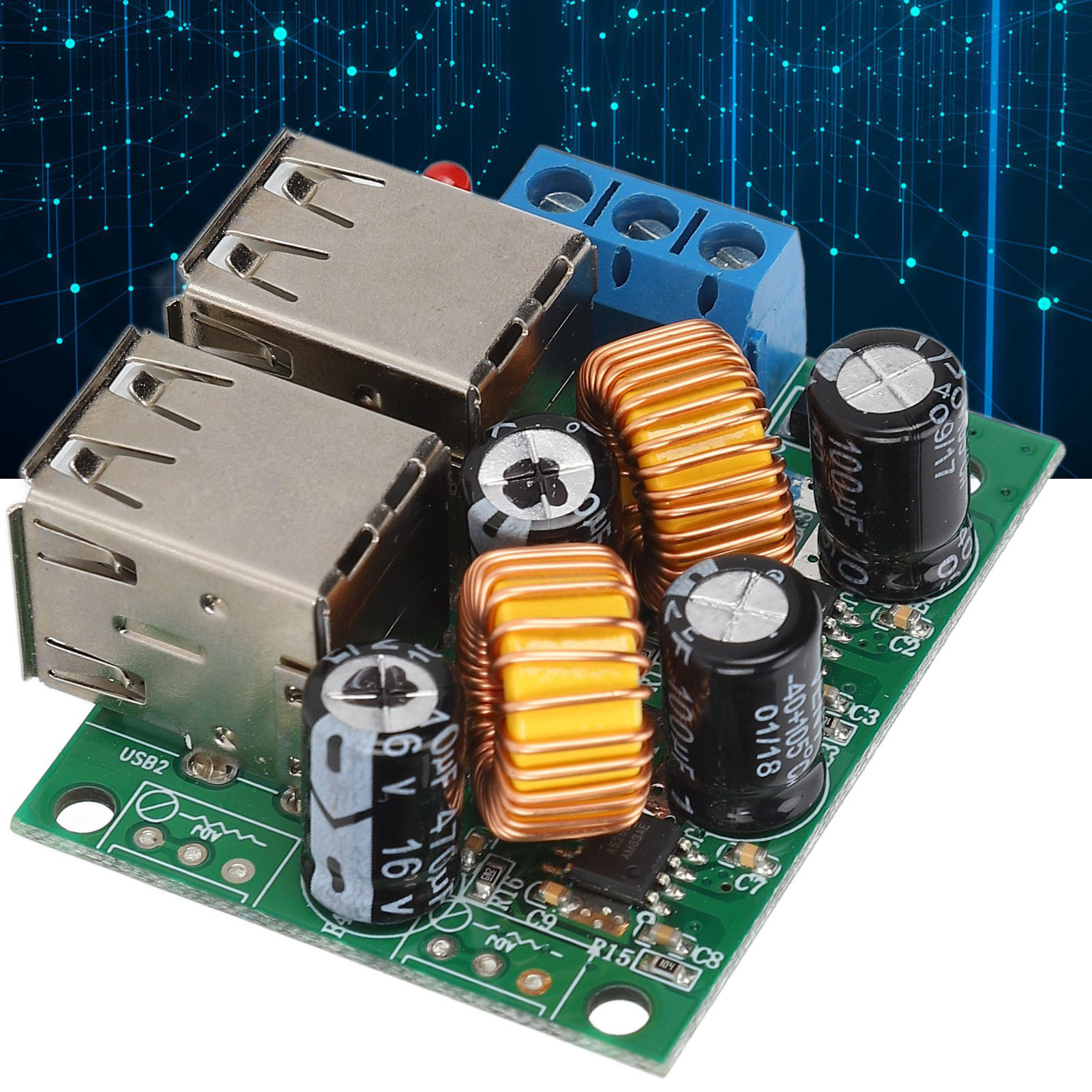 4-port-usb-abwärtsspannungswandlermodul, 12 V Dc, 24 V Dc Und 40 V Dc Auf 5 V, 5 A