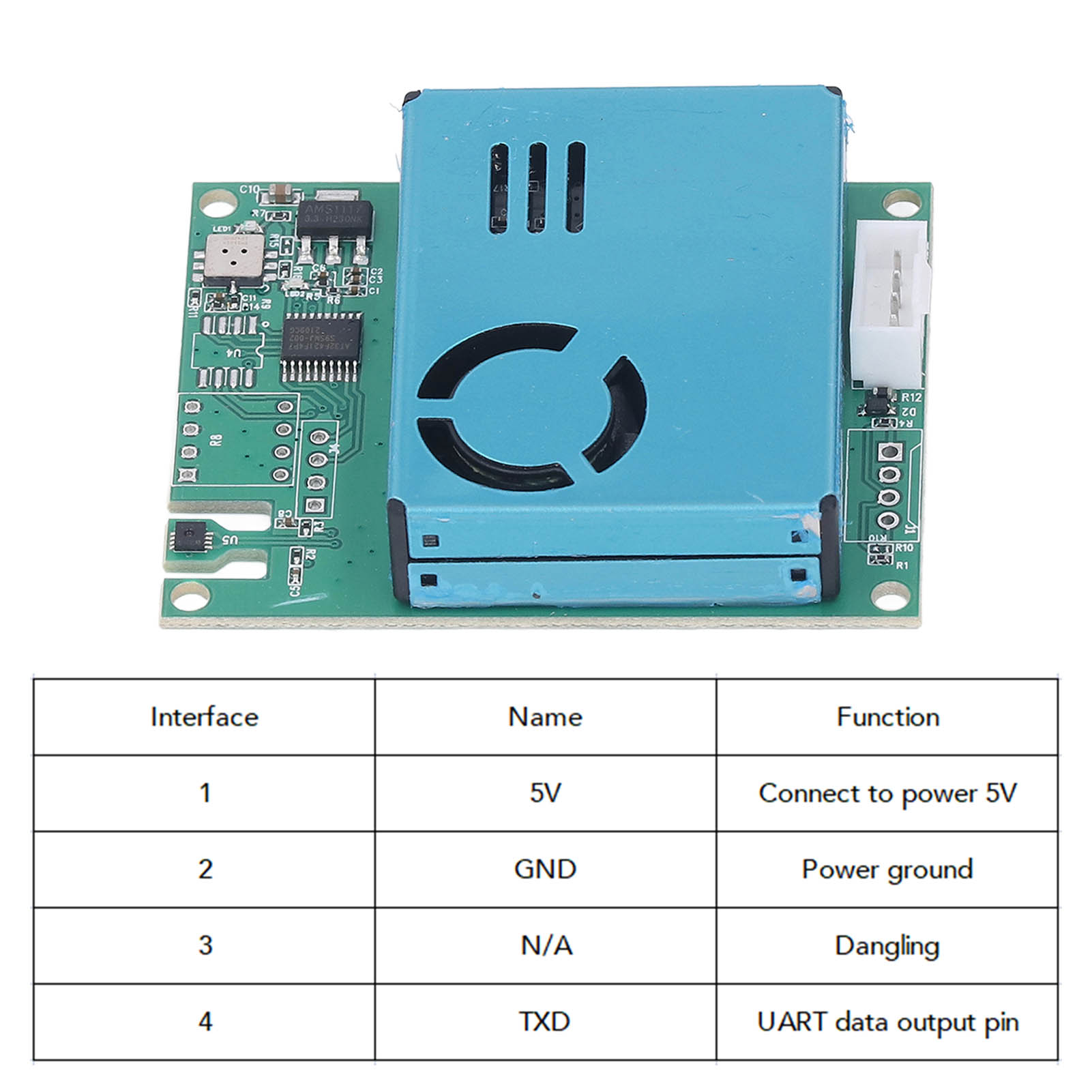 M702-u All-in-one Luftqualitätssensormodul: Lasersensor Für Pm2,5, Pm10, Formaldehyd, Vocs, Temperatur, Luftfeuchtigkeit Und Kohlendioxid.
