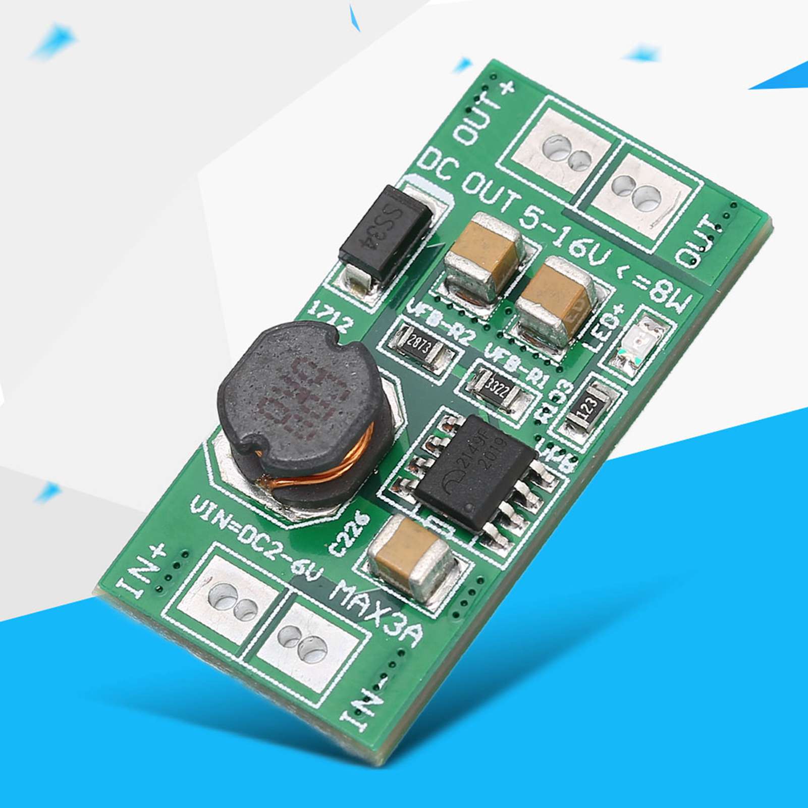 5v Bis 12v Dc/dc-wandler-leistungsverstärkermodul Mit Usb-eingang, 8w