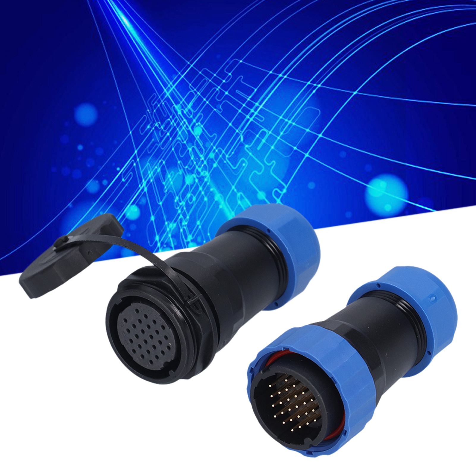 Wasserdichter Luftfahrtstecker Sp28 (ip68), Stecker/buchse, 250 V, 5 A, 26 Pins.