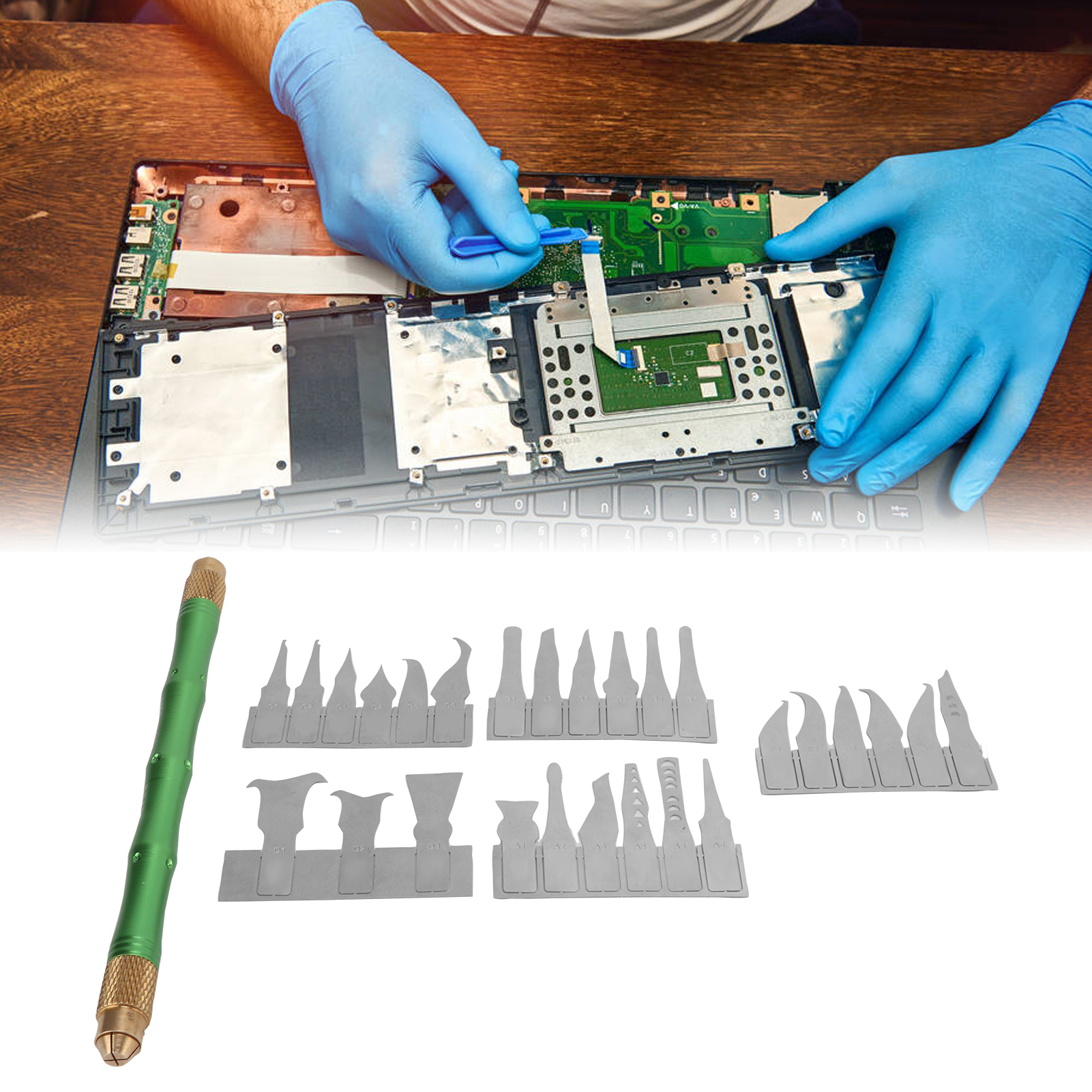 Best/best Bst-69a Werkzeugset Zur Demontage Und Reparatur Von Elektronischen Motherboards: Schaber, Klebstoffentferner, Graviermesser Und Metallschaber-set.