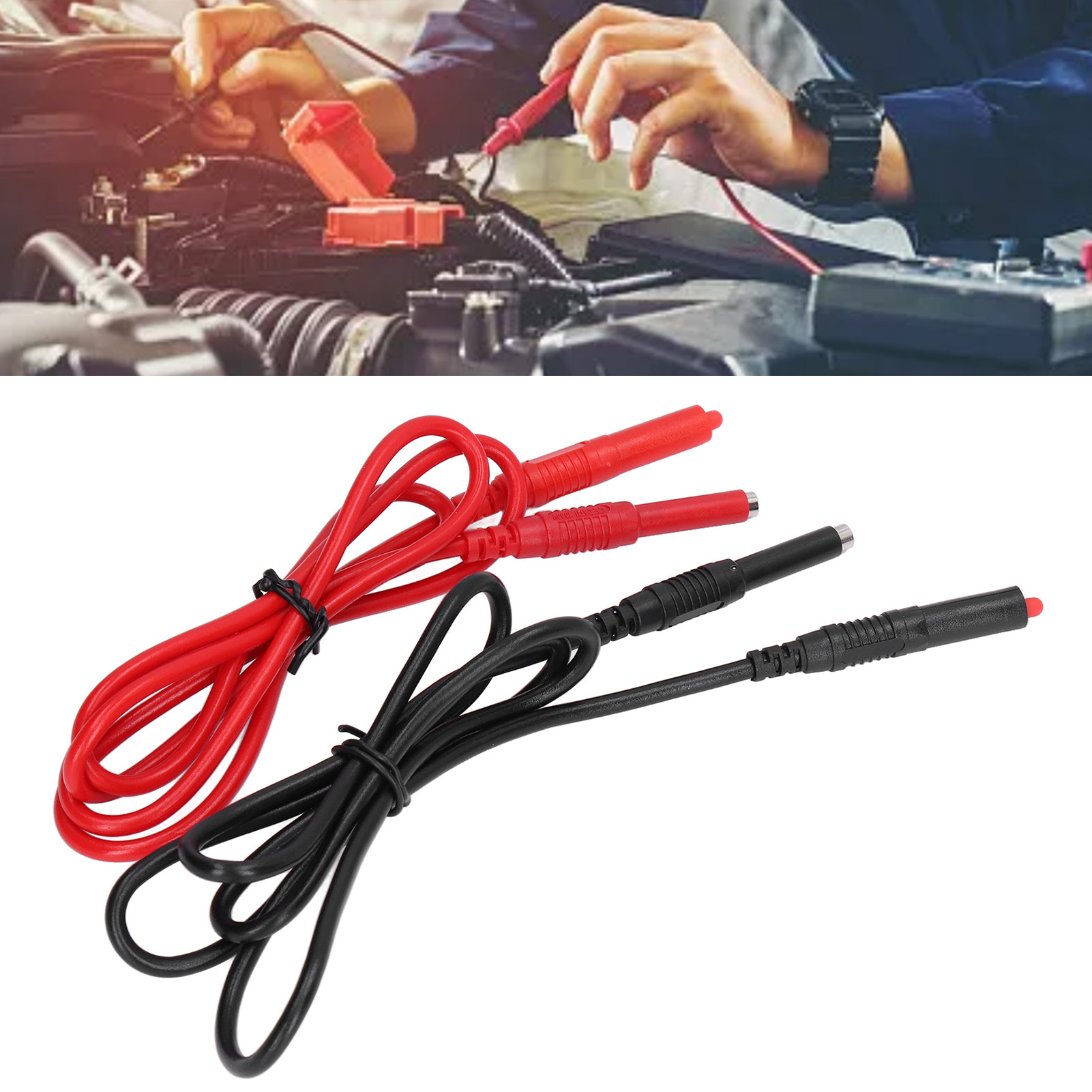 4 Mm Testkabel Mit Bananenstecker (stecker Auf Stecker) 70027 Mit Bananenstecker.
