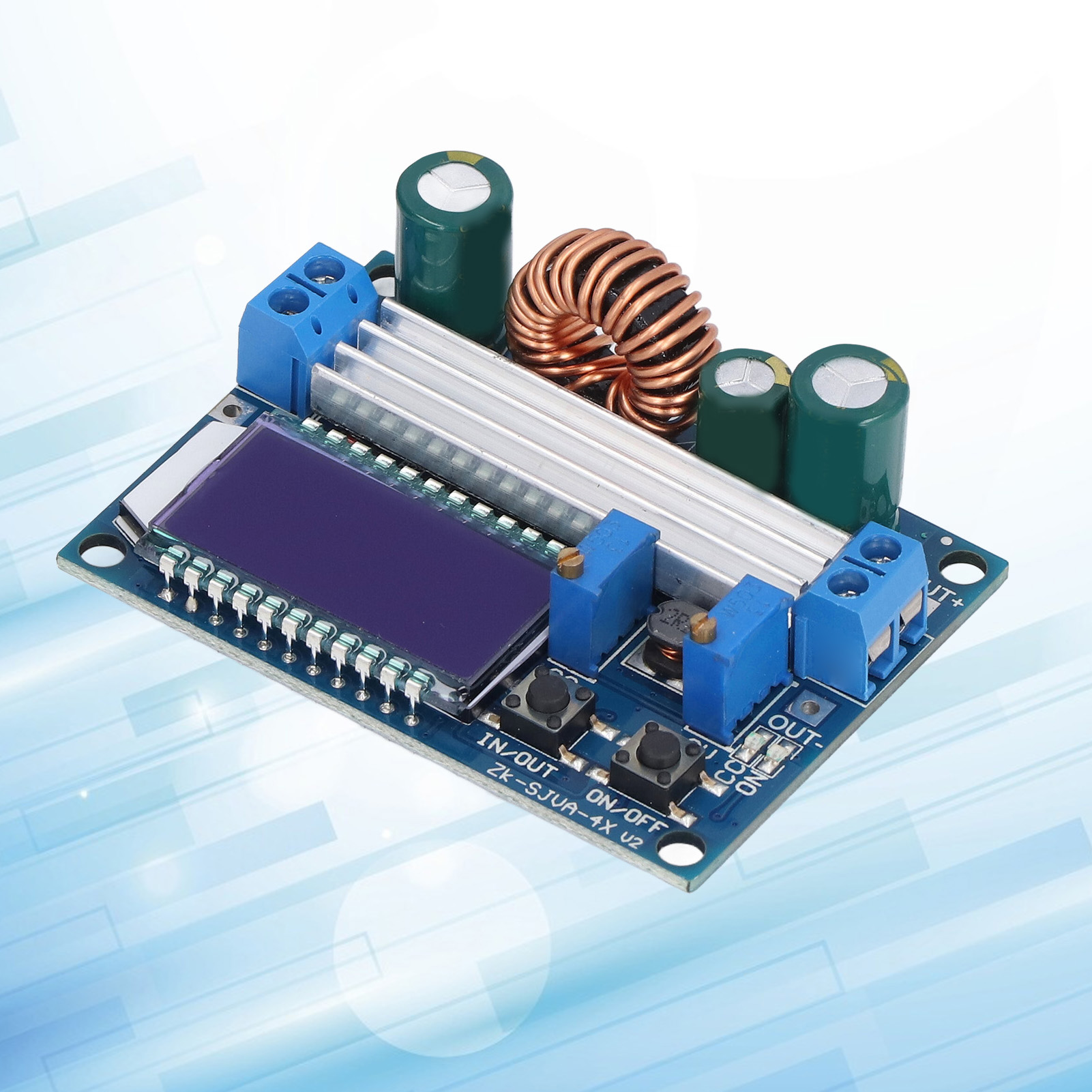 Aufwärts-/abwärtswandlermodul Mit Konstanter Spannung Und Konstantem Strom, Lcd-digitalanzeige, Voltmeter, Amperemeter, Einstellbarer Abwärtsspannung Und Aufwärtsspannung.