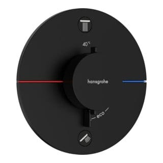 Fms ShowerSelect Comfort s Thermostat, up mattschwarz
