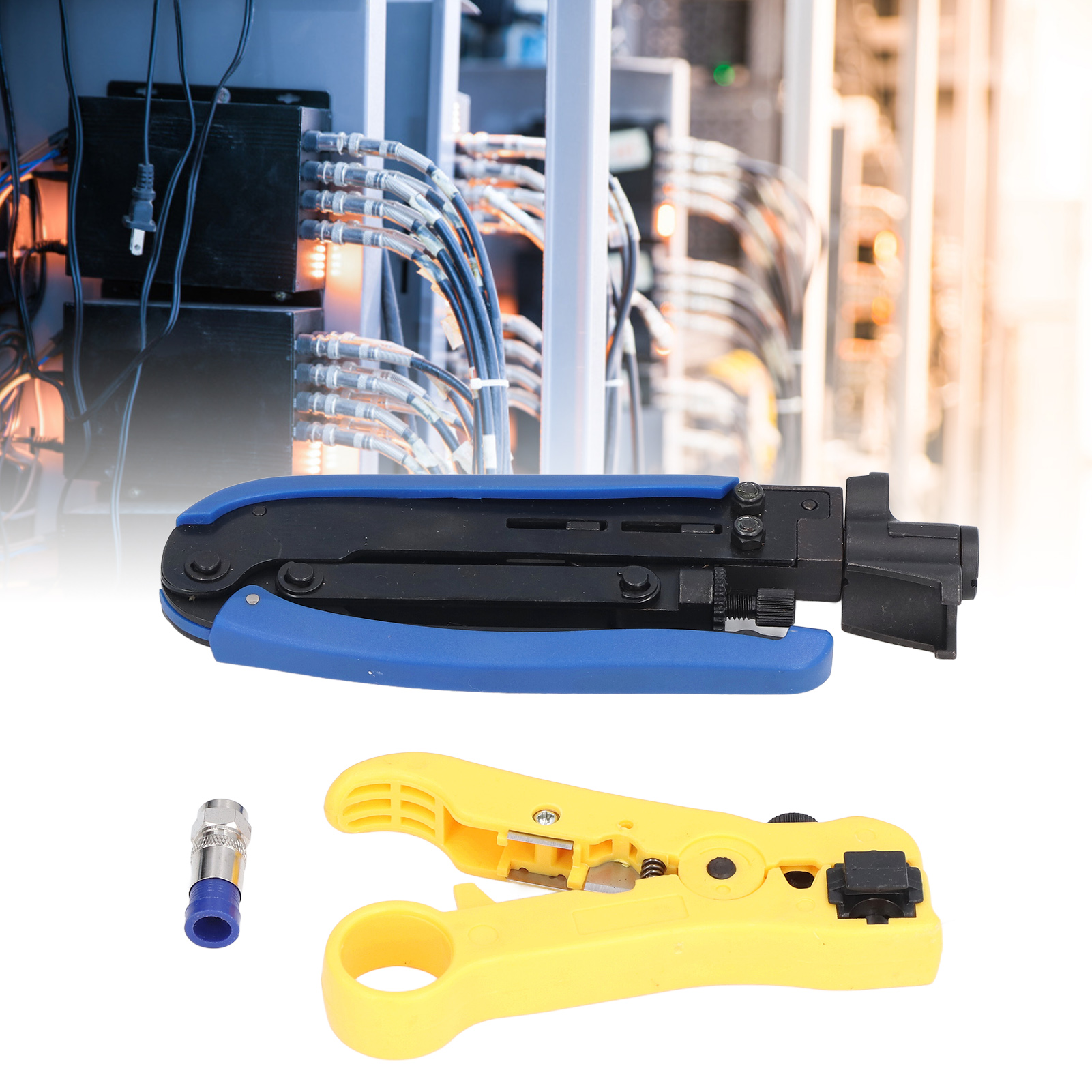 Crimpzange Für Netzwerkkabel, Kaltcrimpzange Typ F Für Koaxialkabel, Crimpzangenset Für Rg59/rg6-kabel