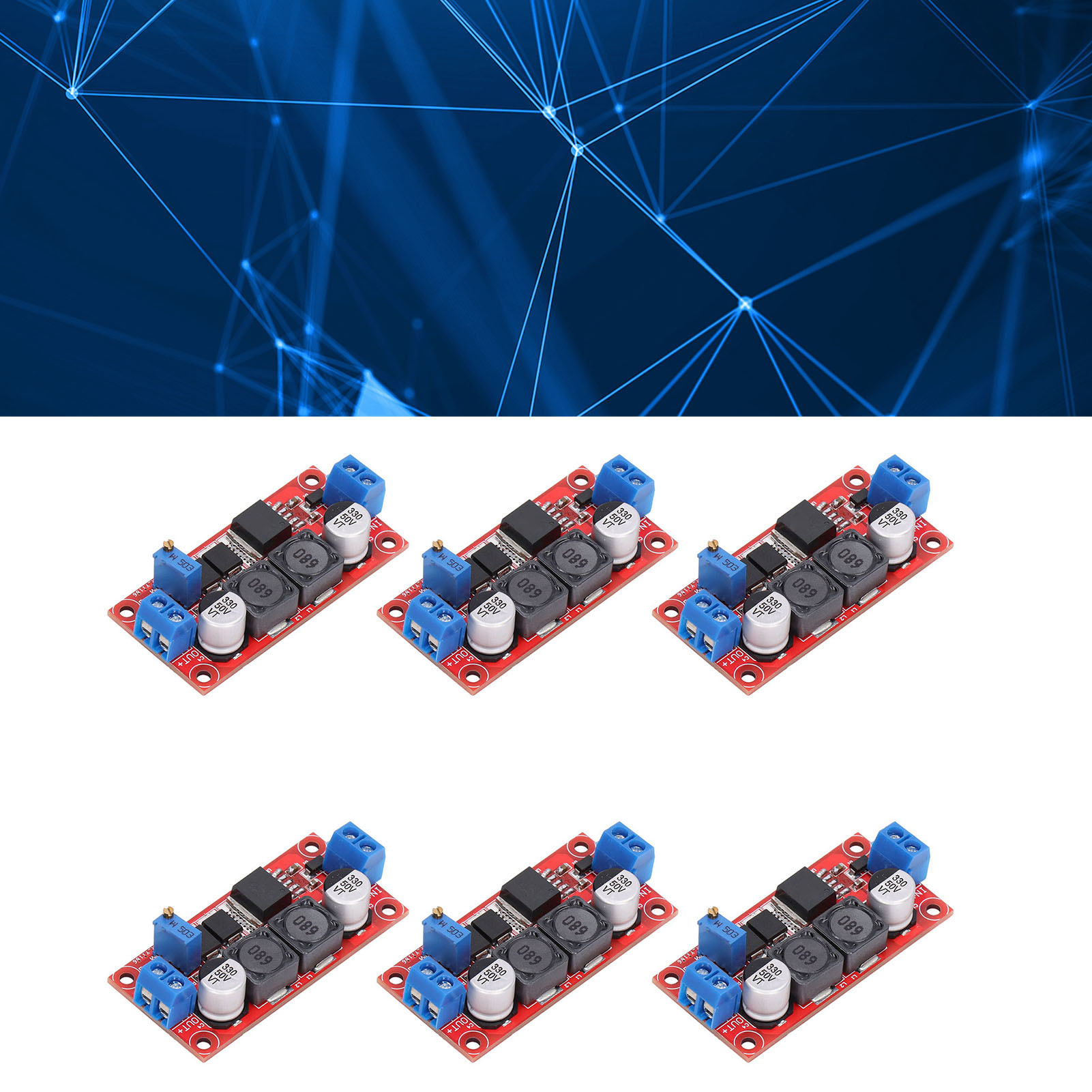 6 Verbesserte Hochstrom-5a-dc/dc-abwärtswandlermodule (5-38 V Auf 1,25-36 V)