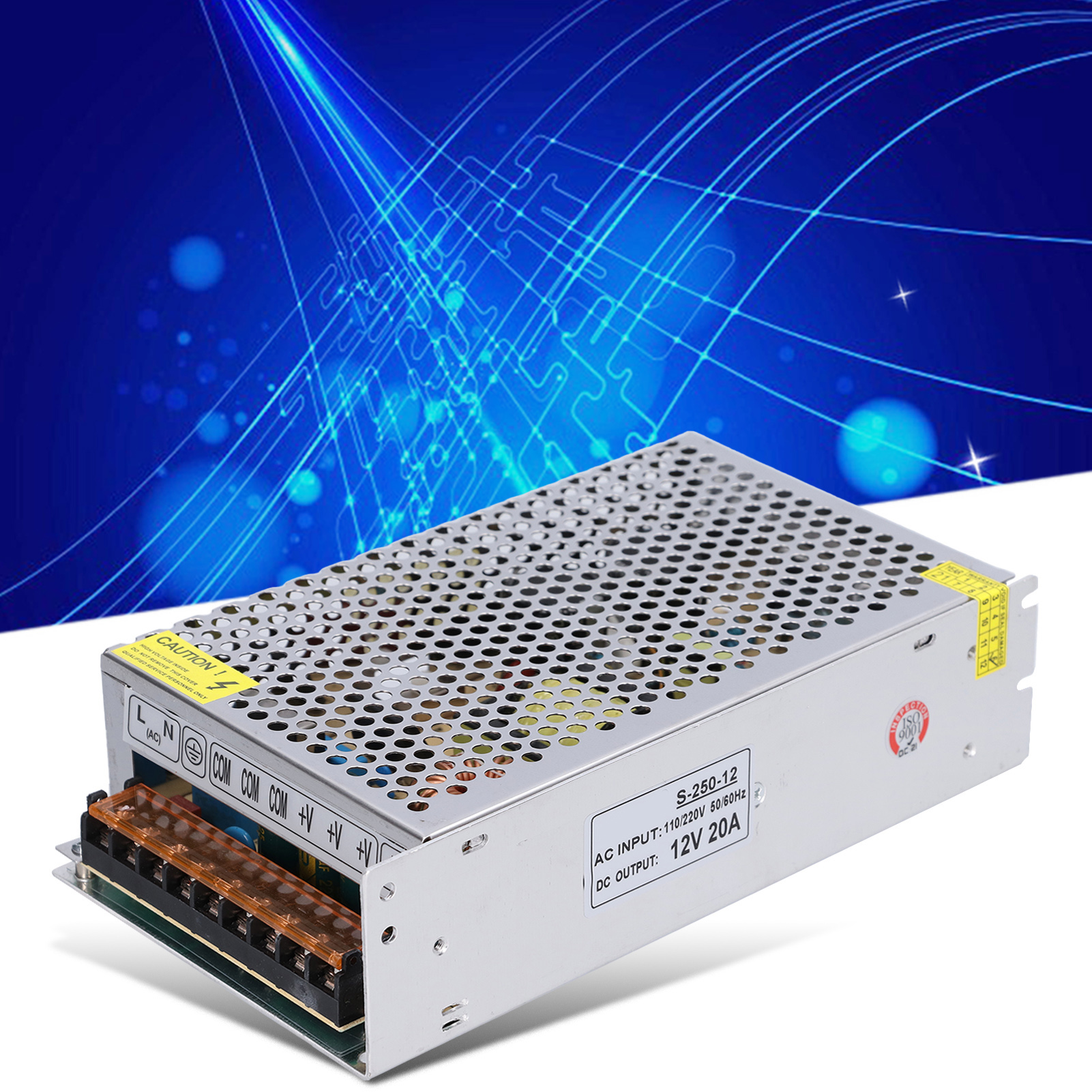 Jyio Dc 110/220v Schaltnetzteil Für Led-überwachungsstreifen, S-250-12 Leistungstransformator