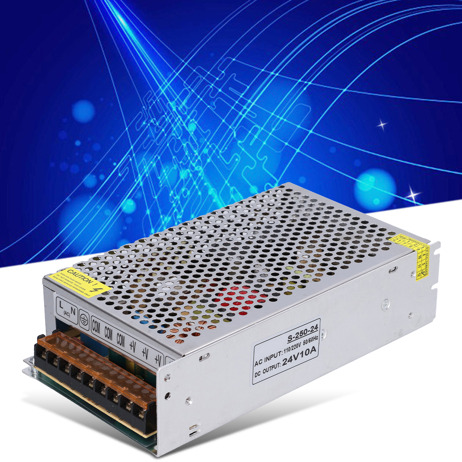 Jyio Dc 110/220v Schaltnetzteil Für Led-überwachungsstreifen, S-250-24 Leistungstransformator