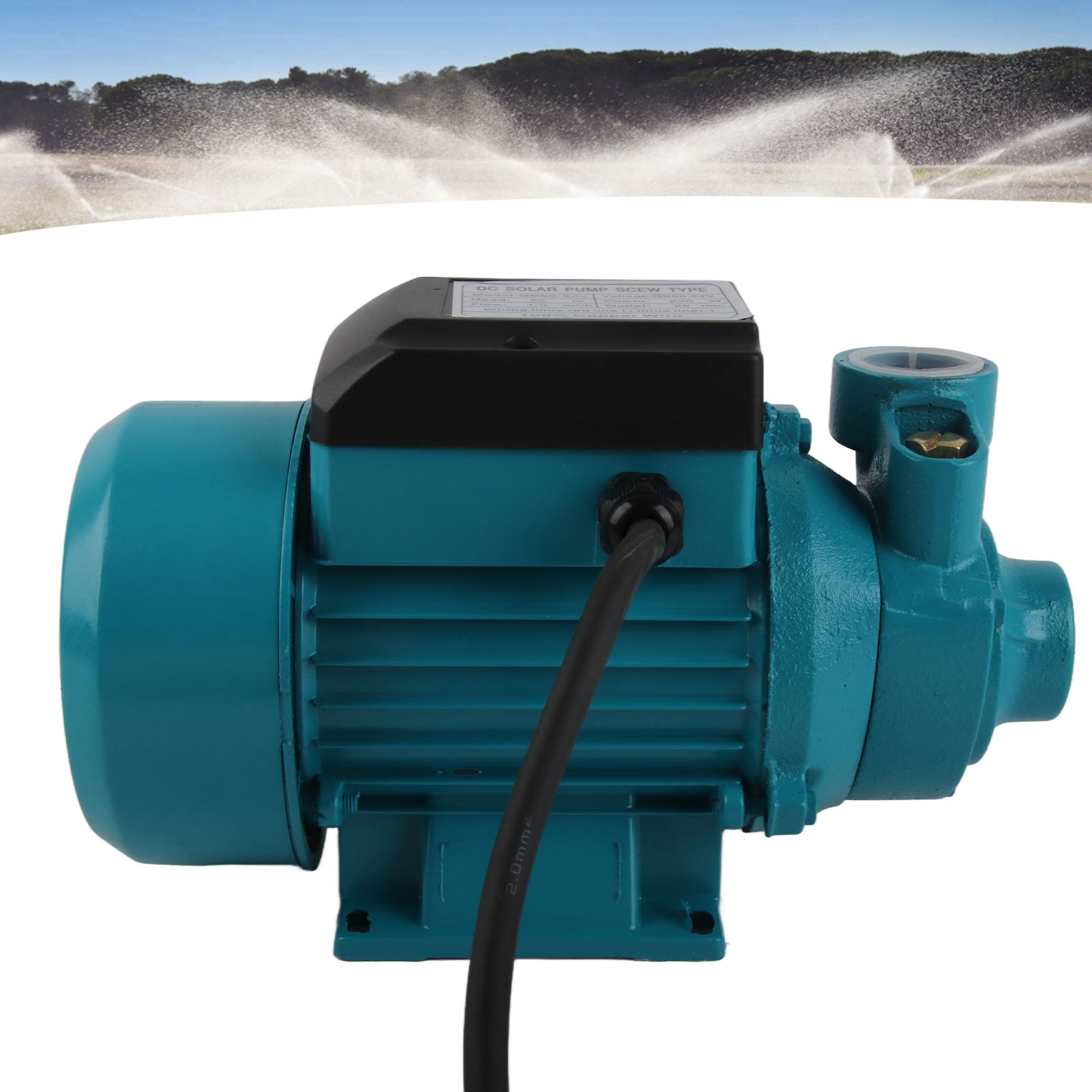 Tragbare 230-w-wirbelpumpe Mit Hoher Förderleistung Und Hoher Förderhöhe, Betrieben Mit 24-v-gleichstrom-solarenergie, Für Die Wasserversorgung Von Gebäuden, Die Bewässerung Landwirtschaftlicher Fläch