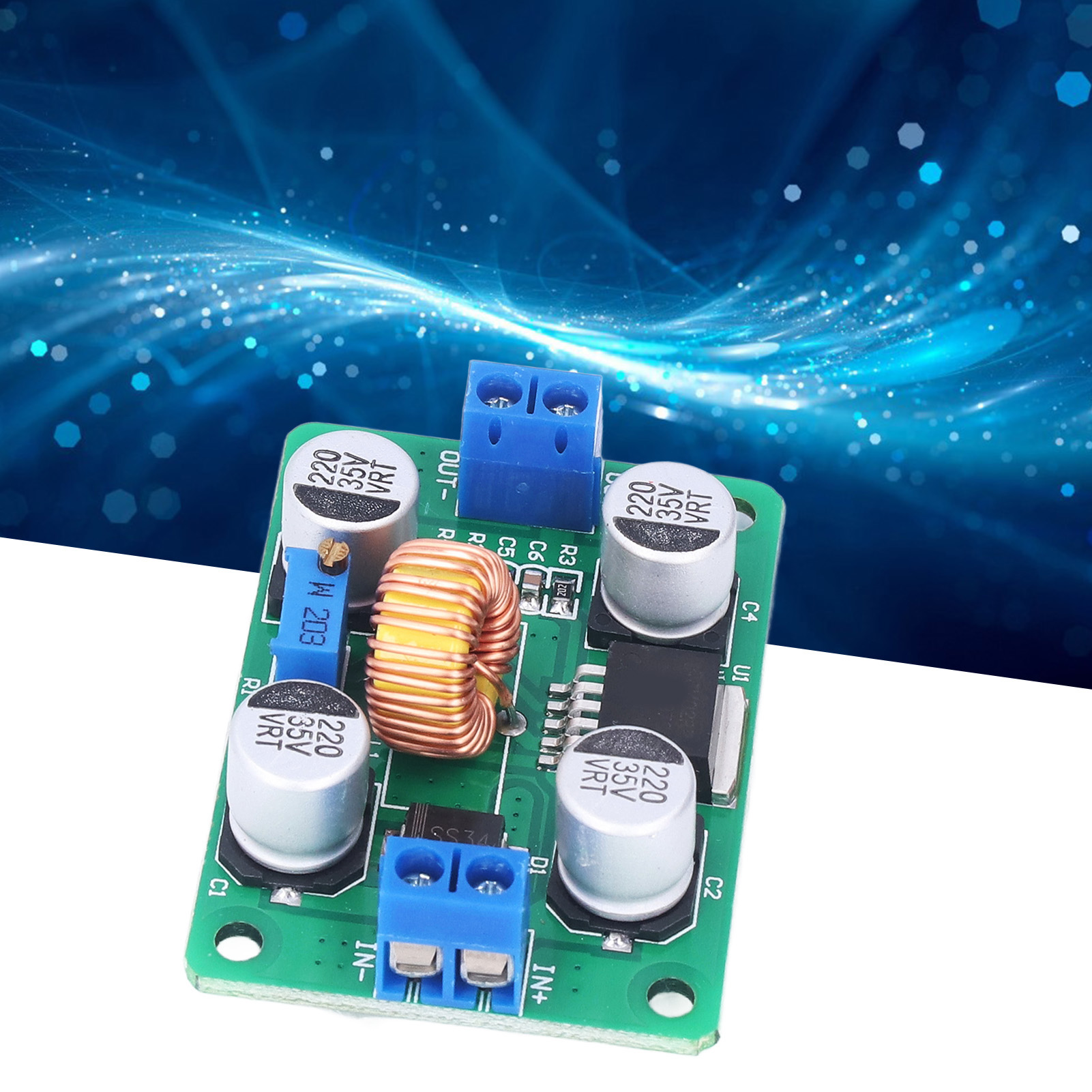 Lm2587 Dc-dc Hochleistungs-klemmenblock, Lm2577 Einstellbares Boost-modul Geeignet Für Solarmodule Und Autobatterien.