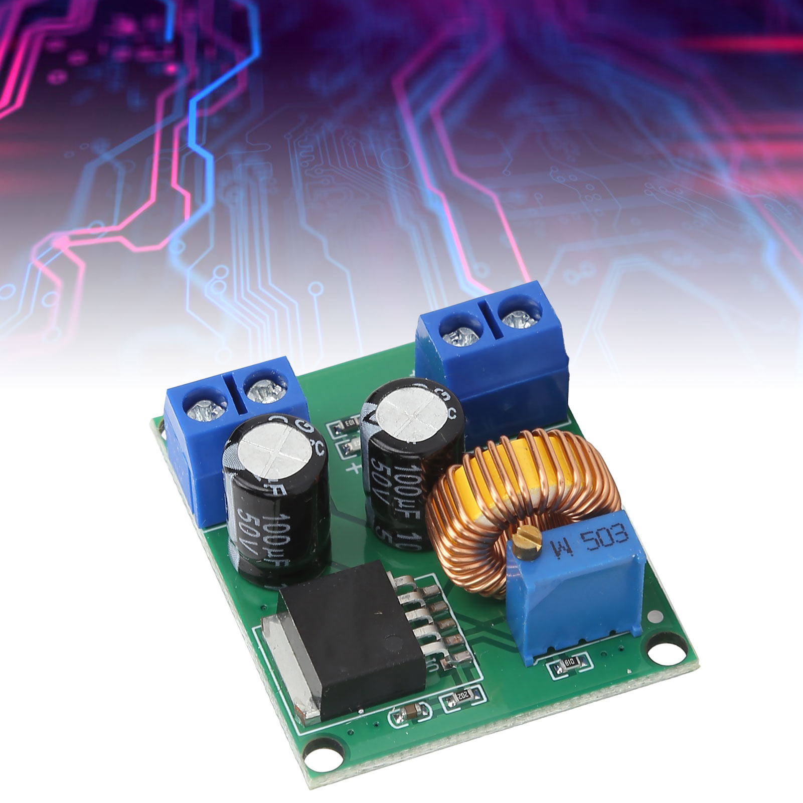 Einstellbares Dc-dc-hochleistungs-spannungswandlermodul (3 V, 5 V, 12 V Bis 19 V, 24 V, 30 V, 36 V)