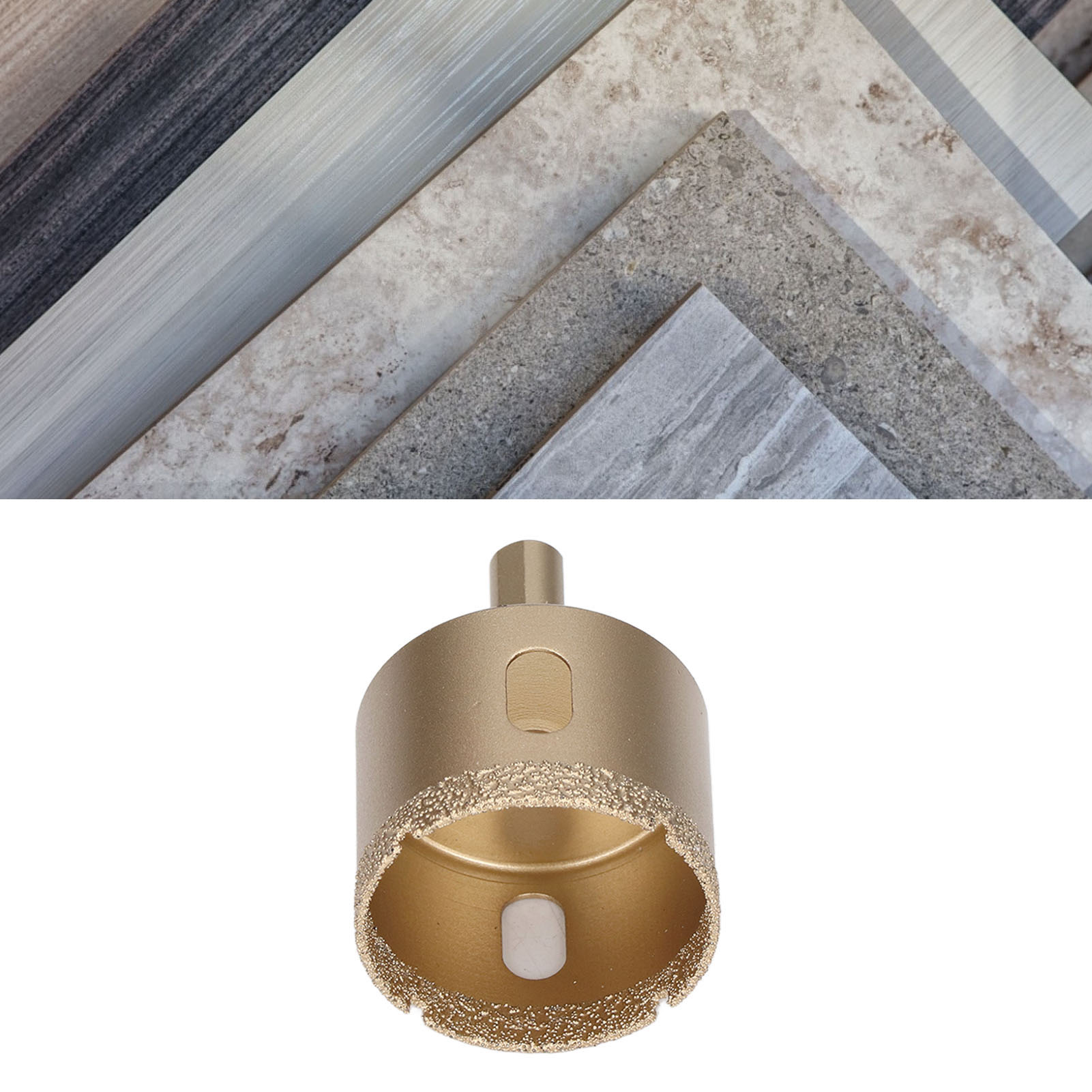 Diamantbohrer 42-75 Mm, Dreikantschaftbohrer, Hochleistungs-lochsäge Für Glas/fliesen/granit/marmor/porzellan (45 Mm).