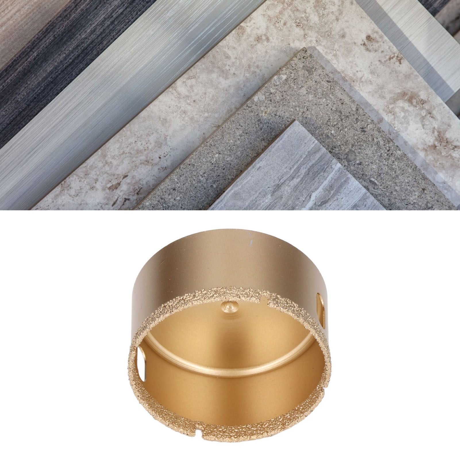 Diamantbohrer 42-75 Mm, Dreikantschaftbohrer, Hochleistungslochsäge Für Glas/fliesen/granit/marmor/porzellan (68 Mm).