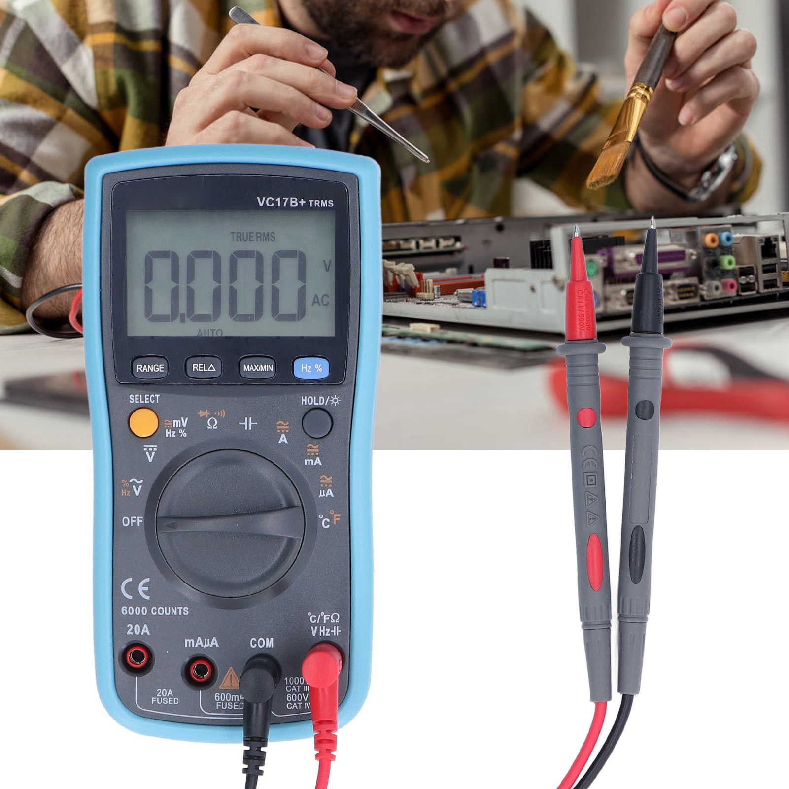 Vc17b+ Vc890d Digitales Multimeter Mit Automatischer Bereichswahl, Hochpräzisionsmultimeter